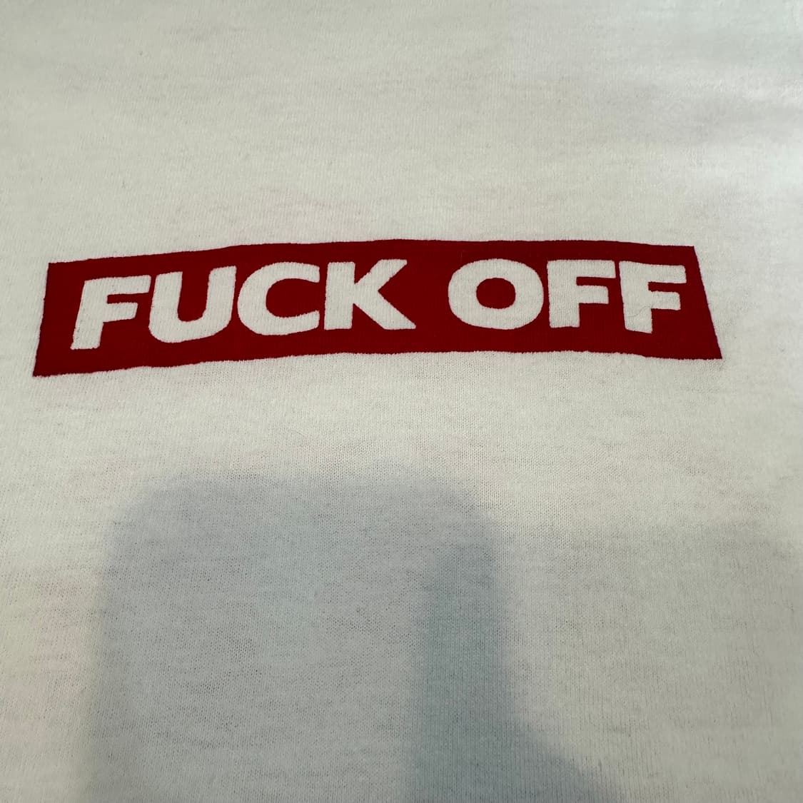 길단 빈티지 FUCK OFF 박스 로고 티셔츠M 상품이미지4