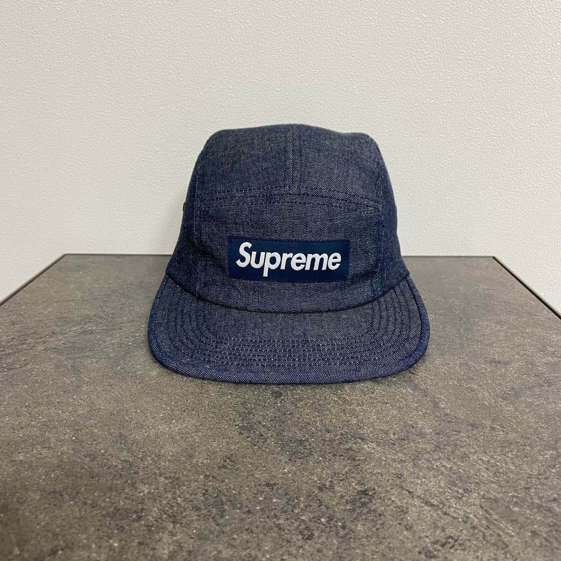(OS) 슈프림 박스로고 캠프캡 모자 데님 상품이미지1