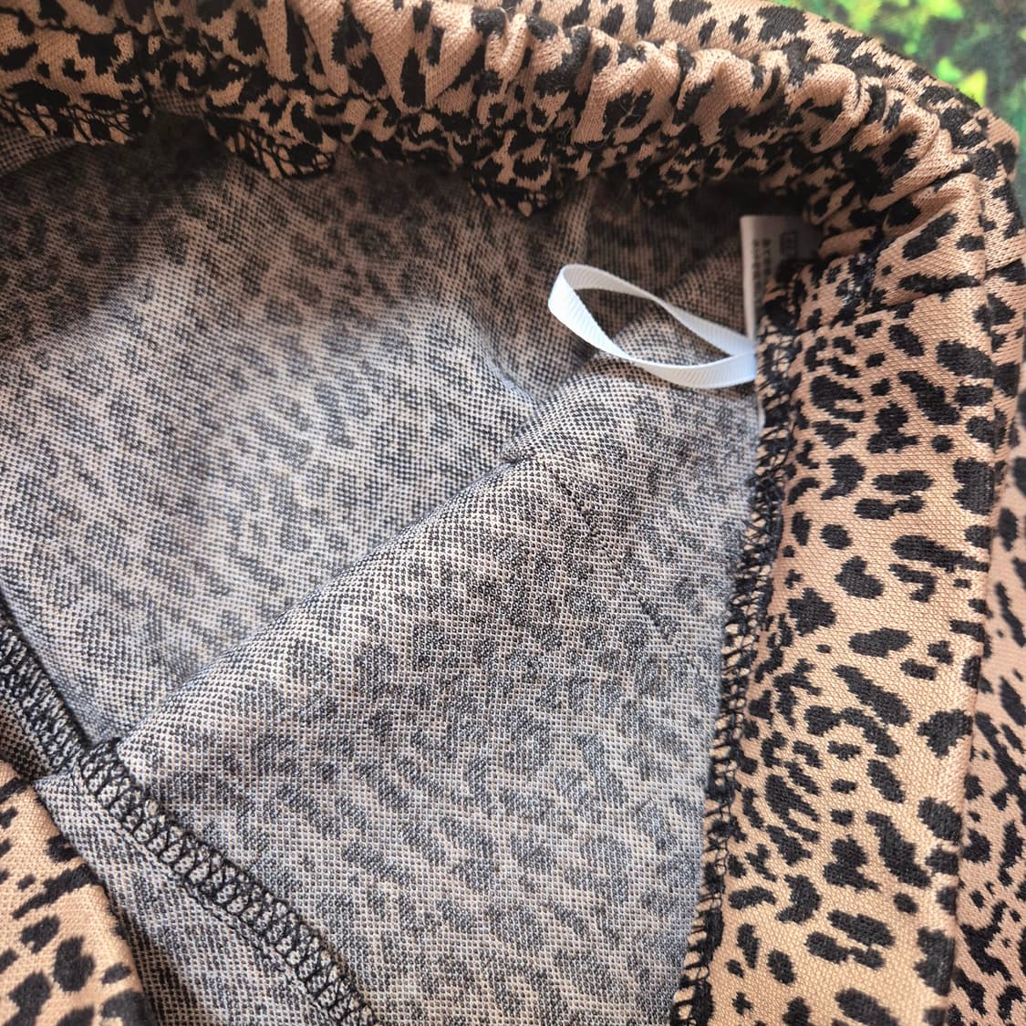 일본 레오파드 부츠컷 밴딩 바지 여성 L 상품이미지5