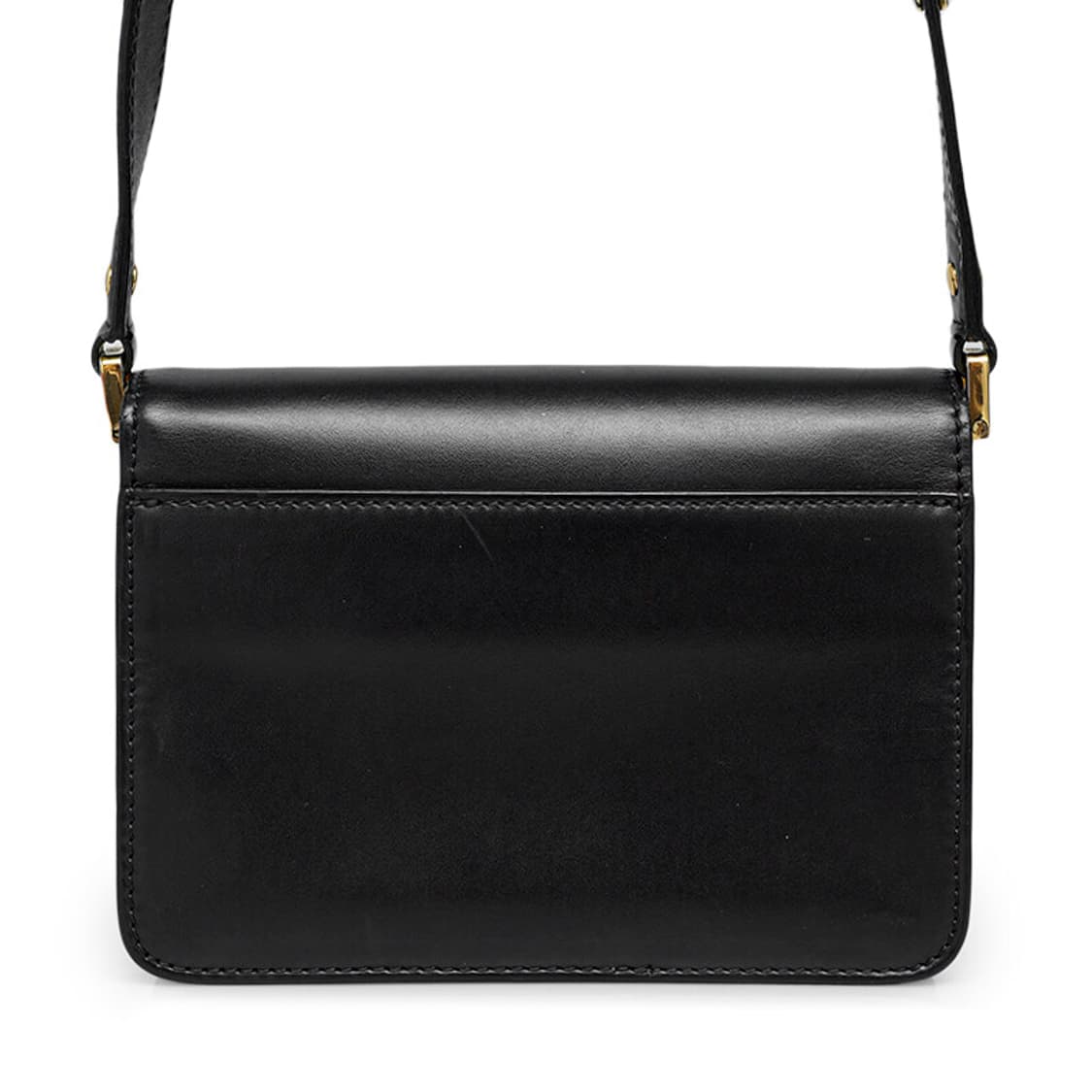 (중고) 마르니 블랙 카프스킨 트렁크 미니 숄더백 상품이미지3