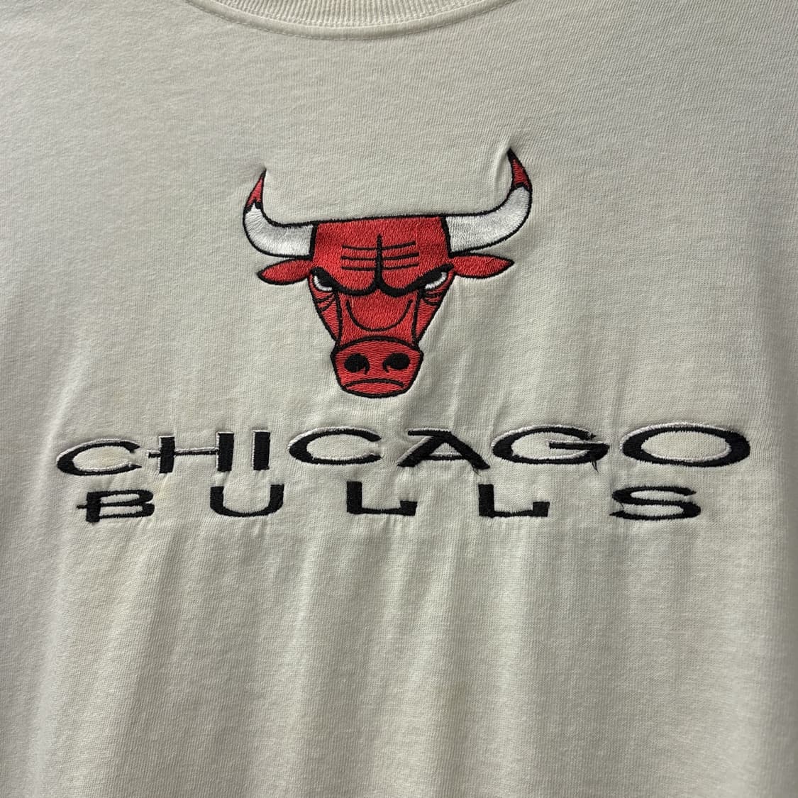 90s 스타터 올드 NBA 시카고불스 엠브로이드 티셔츠 N1206 상품이미지5
