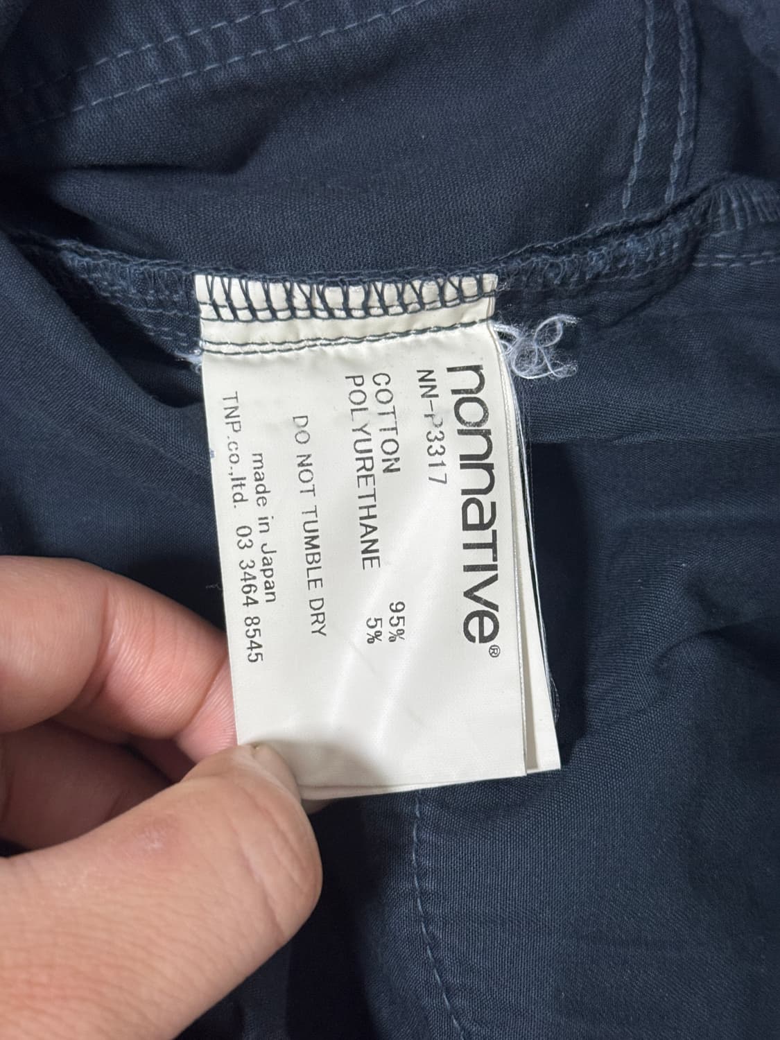 18ss nonnative 몰스킨 스트레치 오버다이 드롭핏 팬츠 상품이미지6