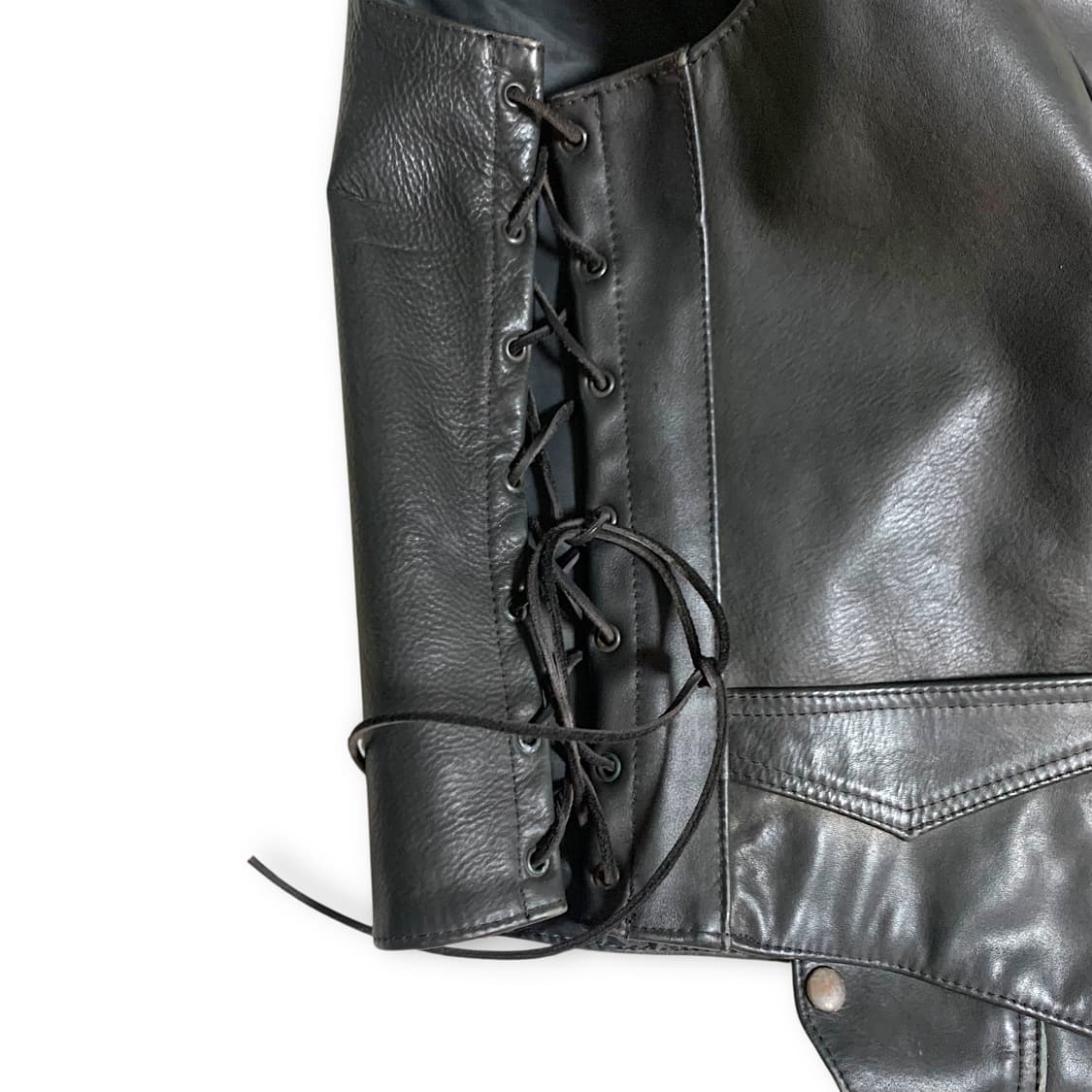 [XL] 90s Opera Stage-Worn Leather Vest 상품이미지6