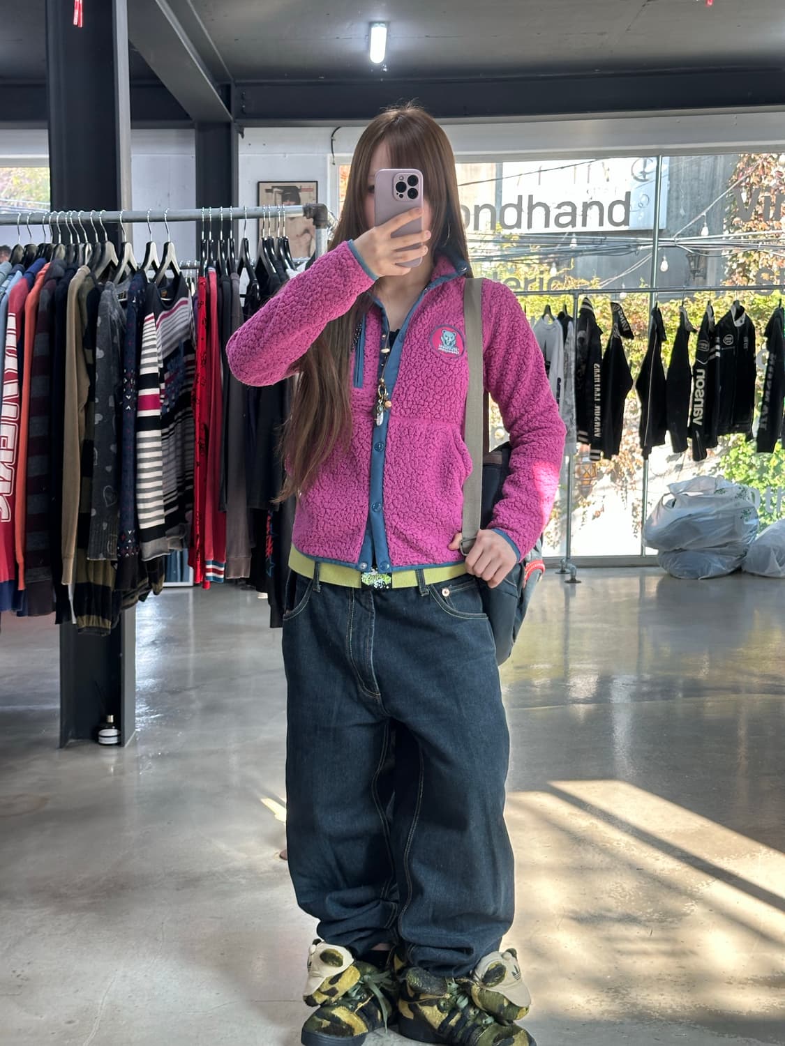 히스테릭글래머 퍽베어 플리스 자켓 상품이미지2