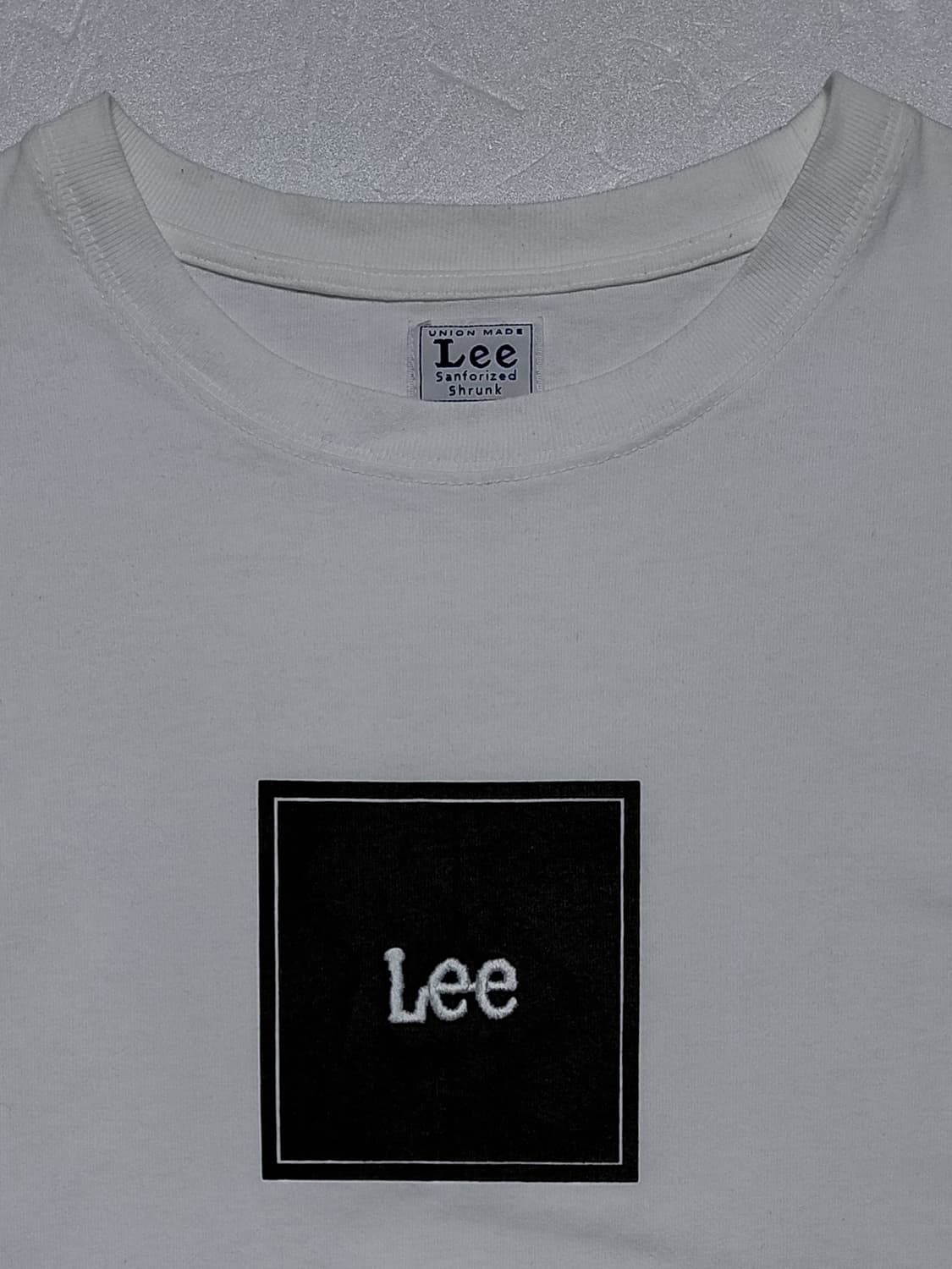 [M] Lee(리) 오버핏 사각 박스 로고 라운드 헴 반팔 티셔츠 상품이미지4