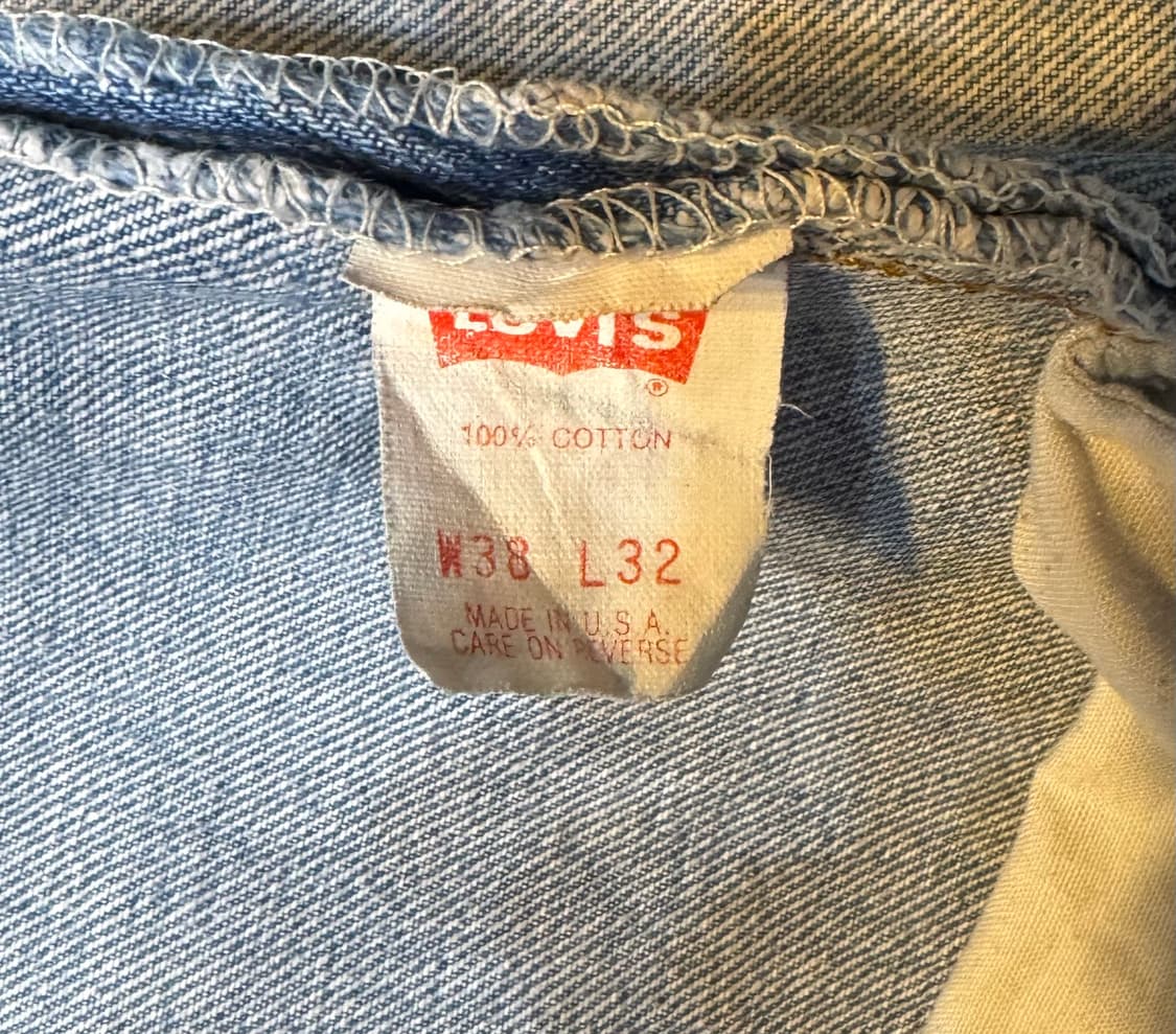 90s usa빈티지 리바이스 501xx 데님 38(34~36) (583) 상품이미지4