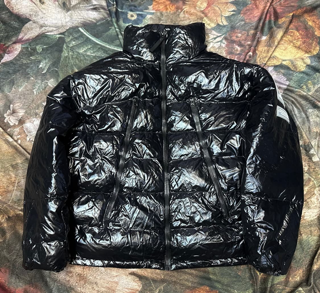 아디다스 빈티지 프라임그린 블랙유광숏패딩 XXXL 상품이미지1