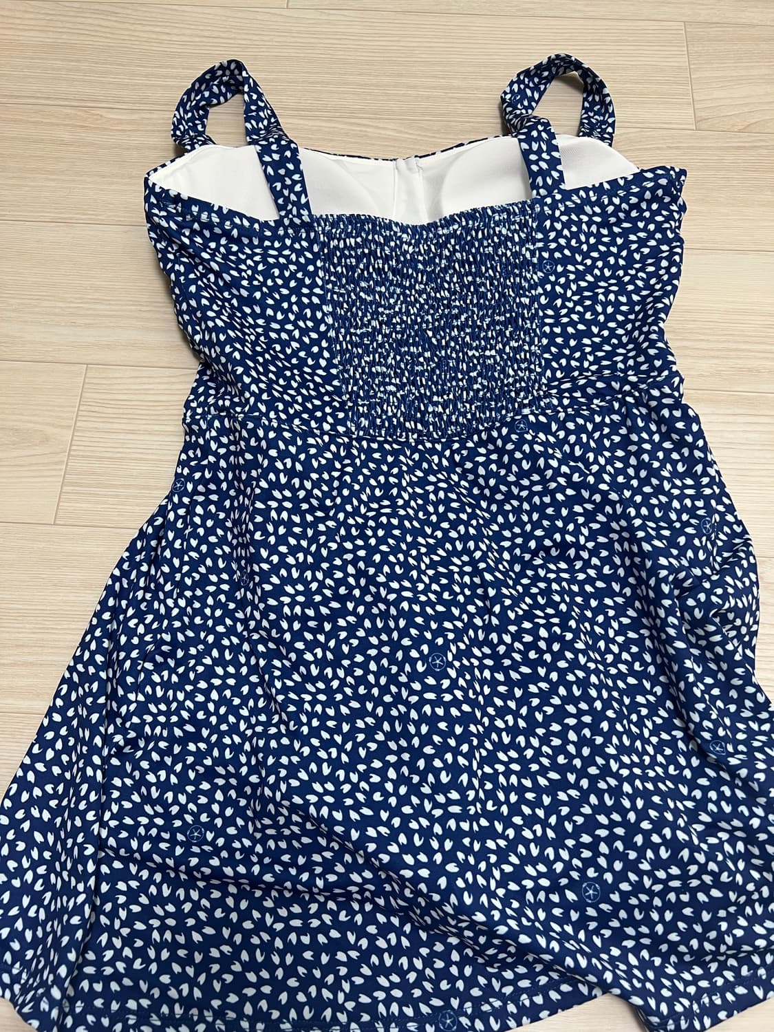 코랄리크 플라워 셔링 모노키니 수영복 L (리조트, 호캉스) 상품이미지2