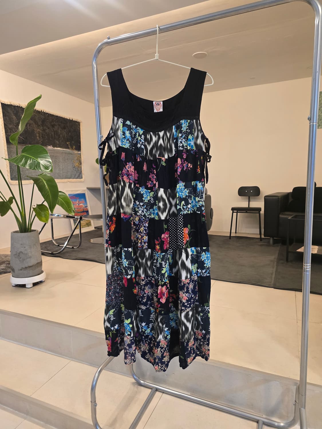 JAGANNATH 패치워크 패턴 원피스 상품이미지1