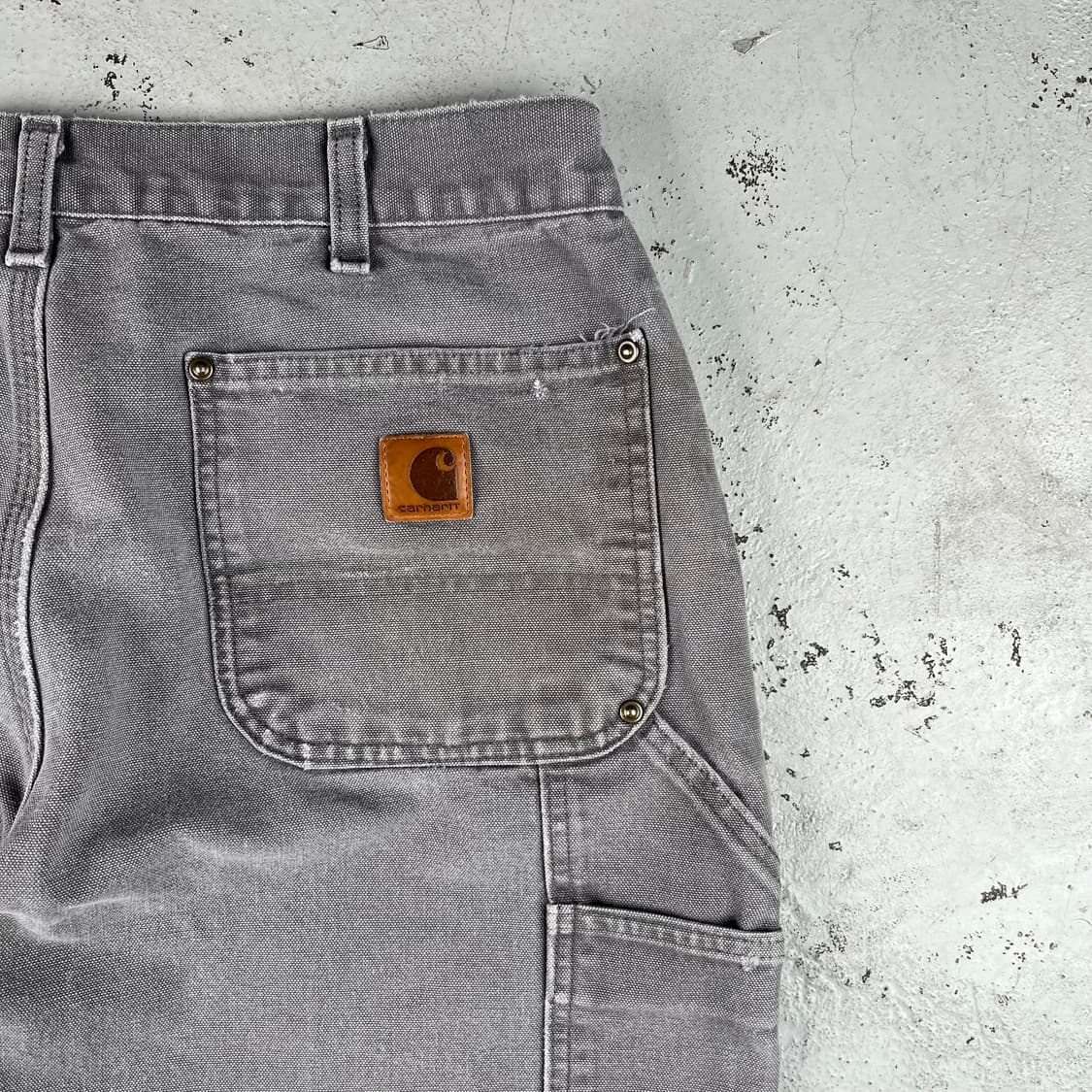 칼하트 더블니 워크팬츠 그레이 B136 상품이미지7