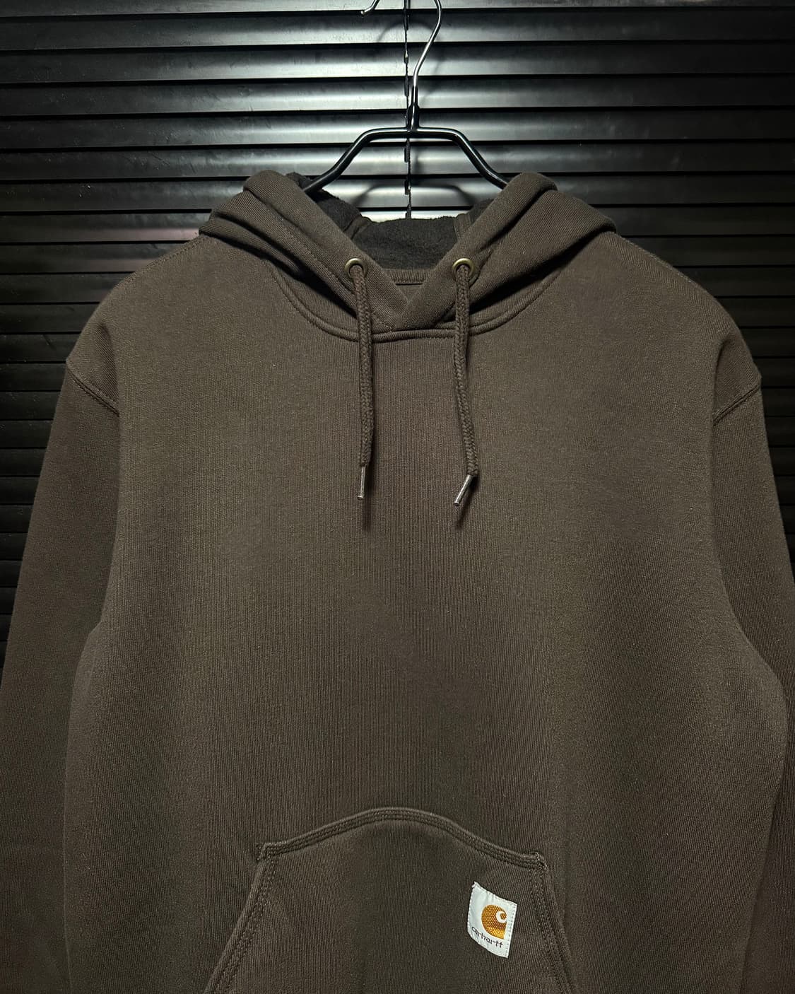 칼하트 wip 브라운 갈색 스웻 후드 후디 티셔츠 안감 기모 오버핏 S 상품이미지3