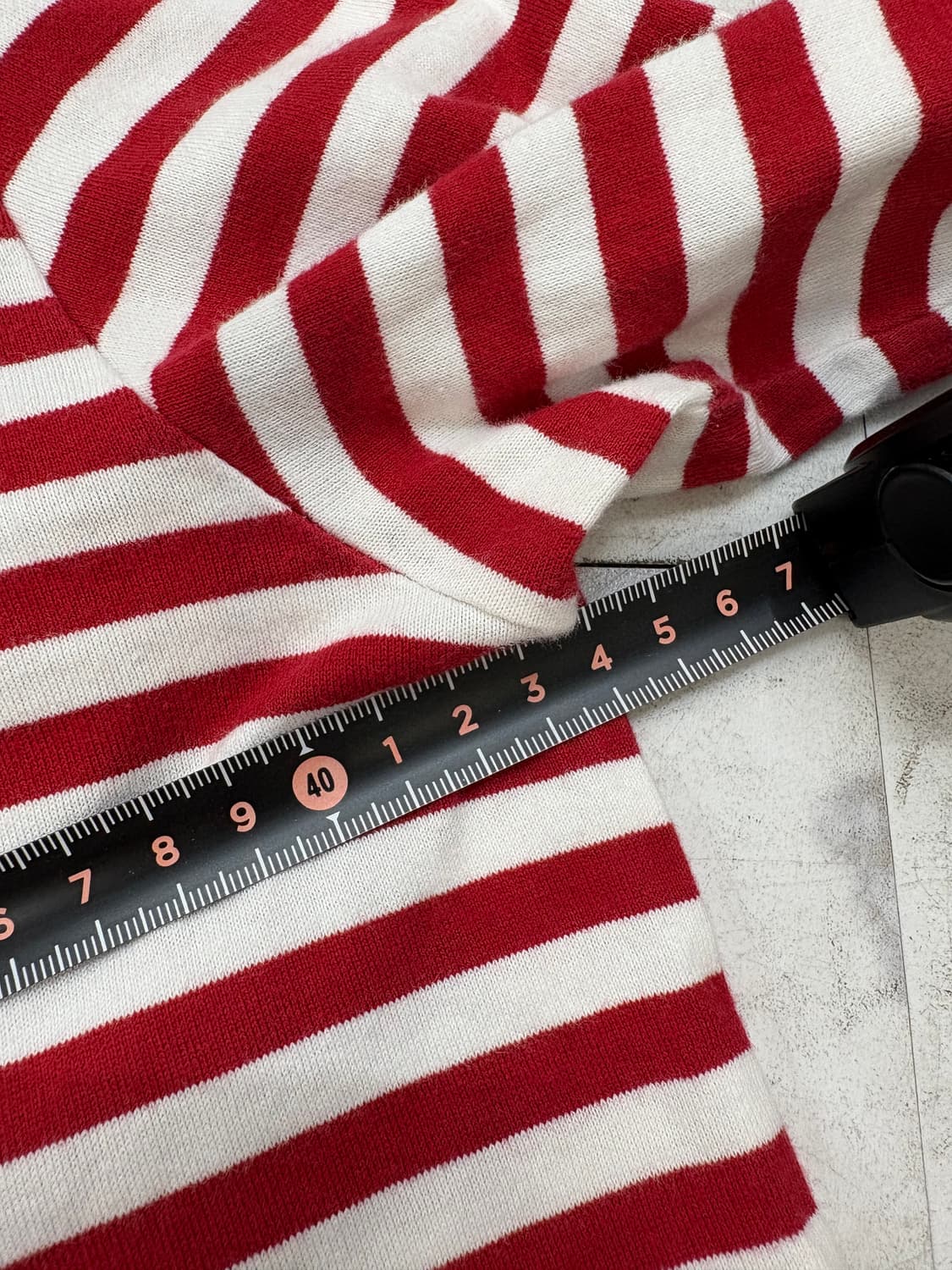 꼼데가르송 플레이 레드하트 스트라이프 티 상품이미지7