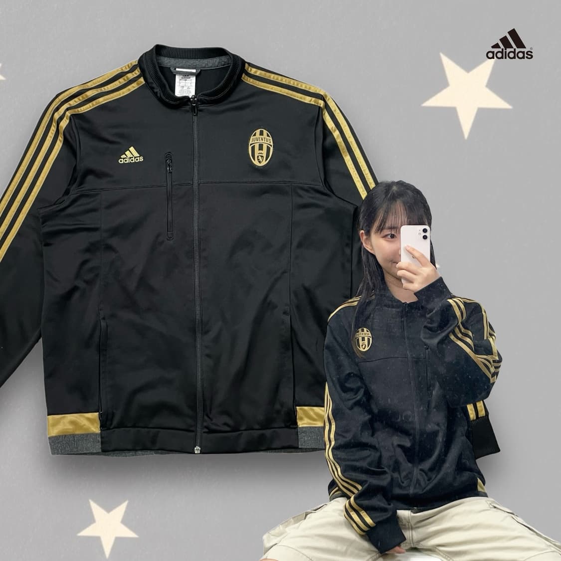 아디다스 검/금 유벤투스 져지 상품이미지1