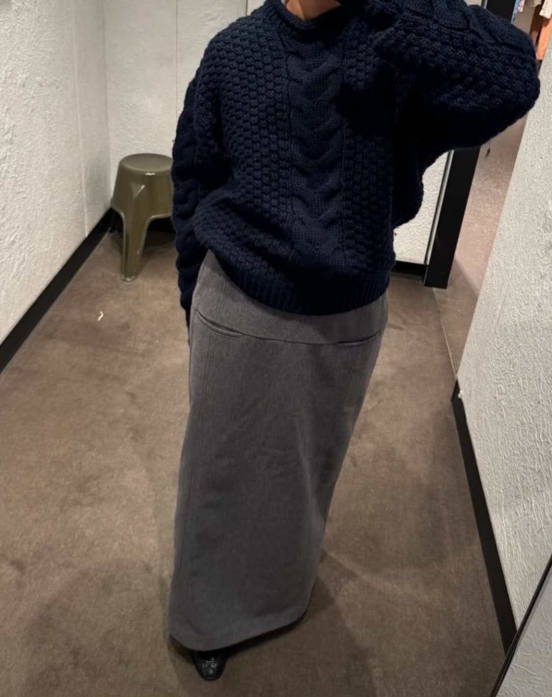 에토스 ethos Woolen H라인 맥시 스커트  상품이미지3