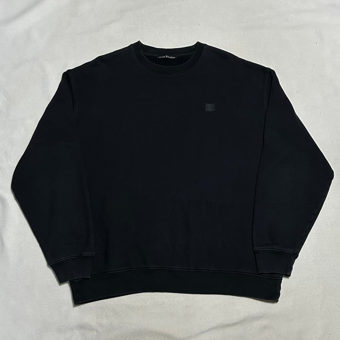 L 아크네 스튜디오 페이스 로고 블랙 맨투맨 상품이미지2