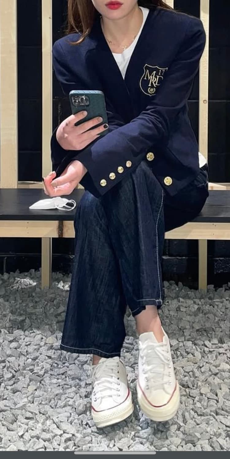 마르디메크르디 프레피 자켓 네이비 상품이미지2