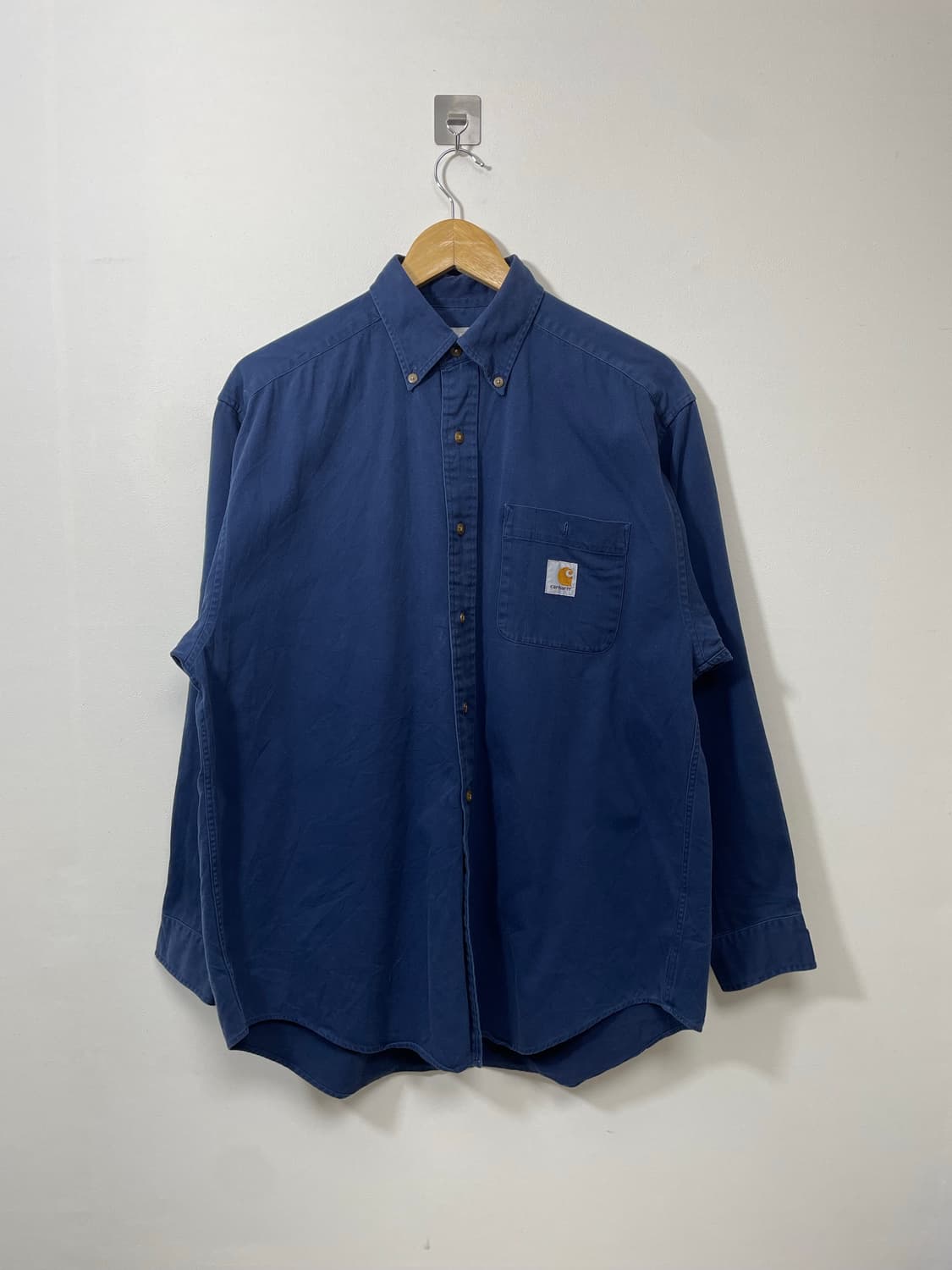 칼하트Carhartt 네이비 코튼 셔츠 M - S38 상품이미지1