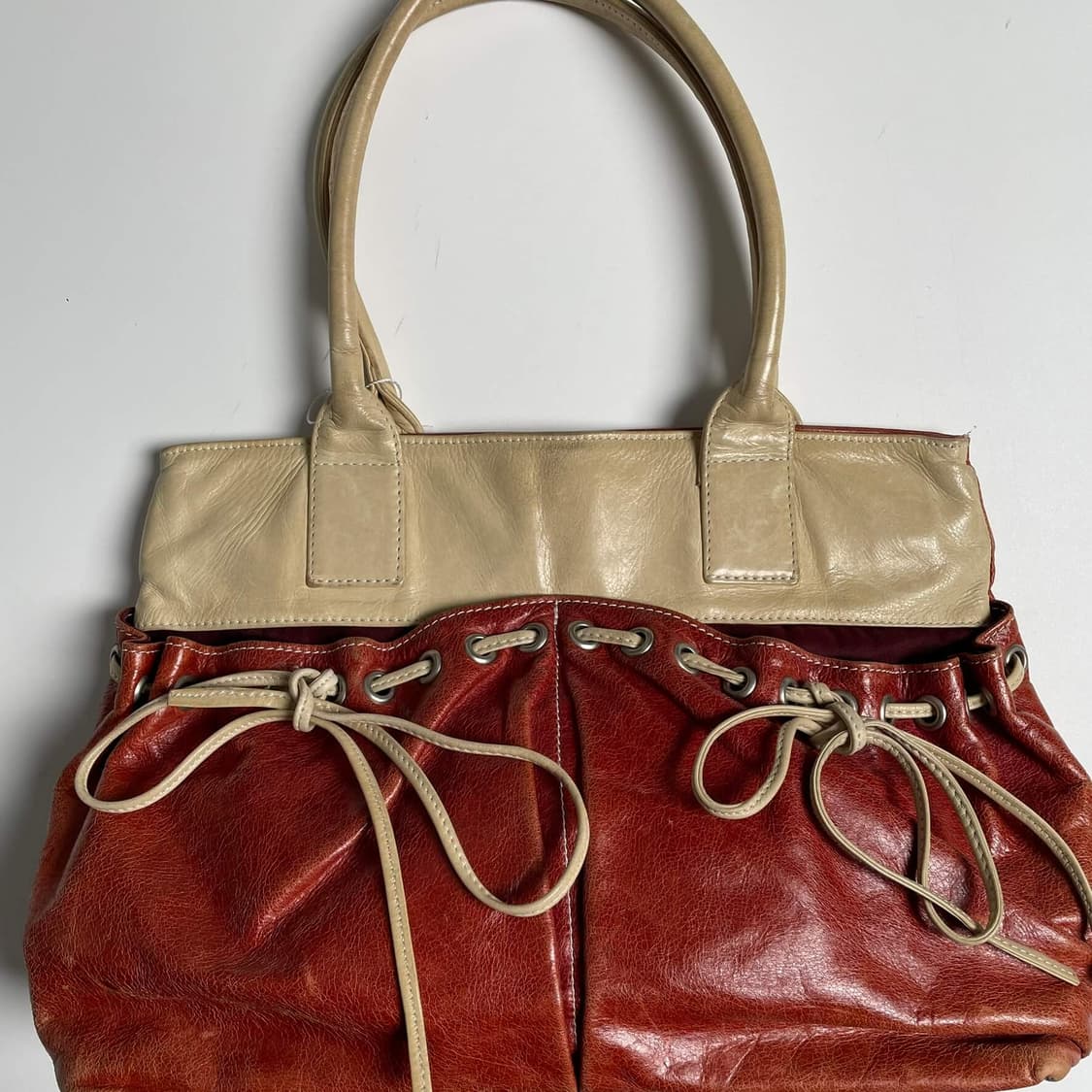 Orobianco 리본 레더백 (italy)   상품이미지3