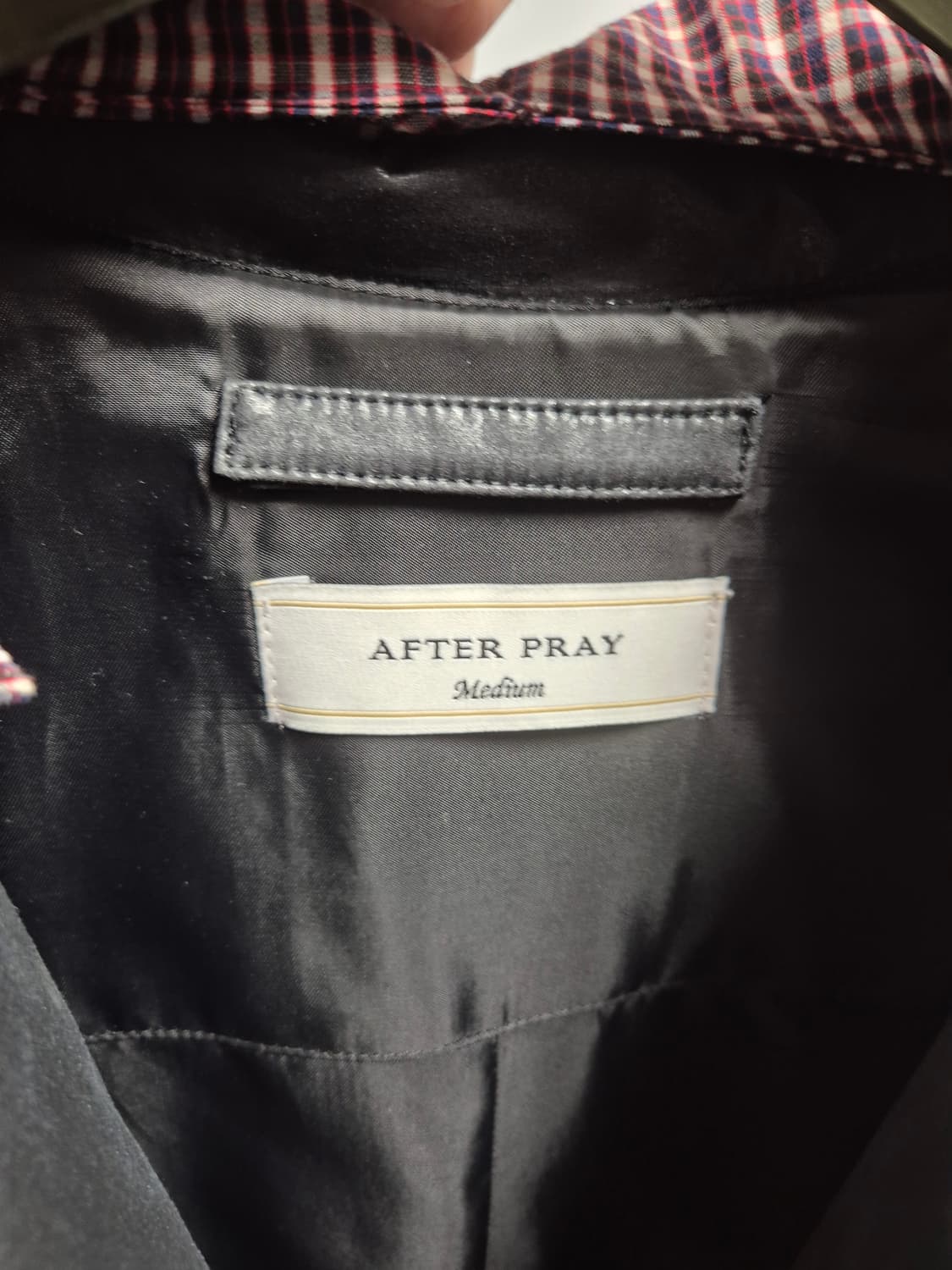 애프터프레이 코티드 후드 코트 블랙 M 상품이미지3