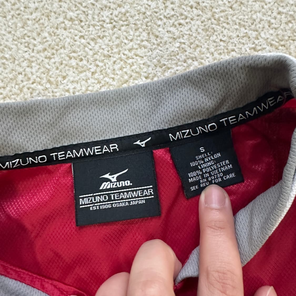 S 미즈노 반팔 야구 자켓 하프집업 0317D 상품이미지2