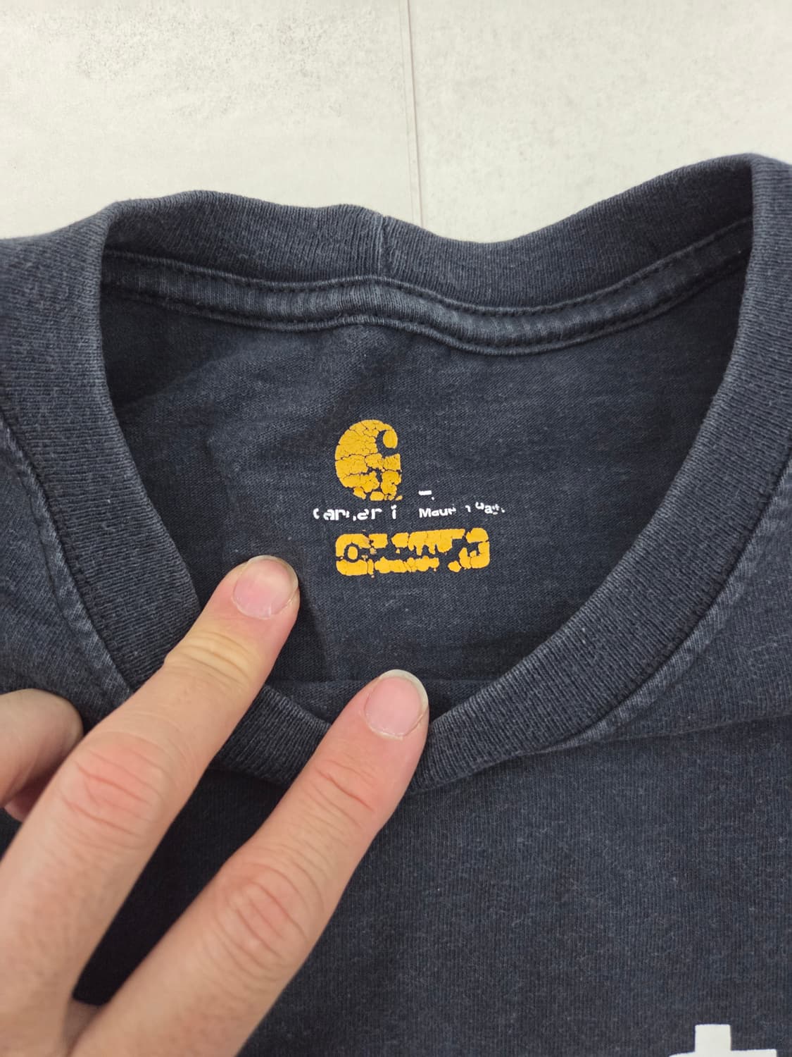 칼하트 오리지널 핏 로고 반팔 티셔츠 상품이미지3