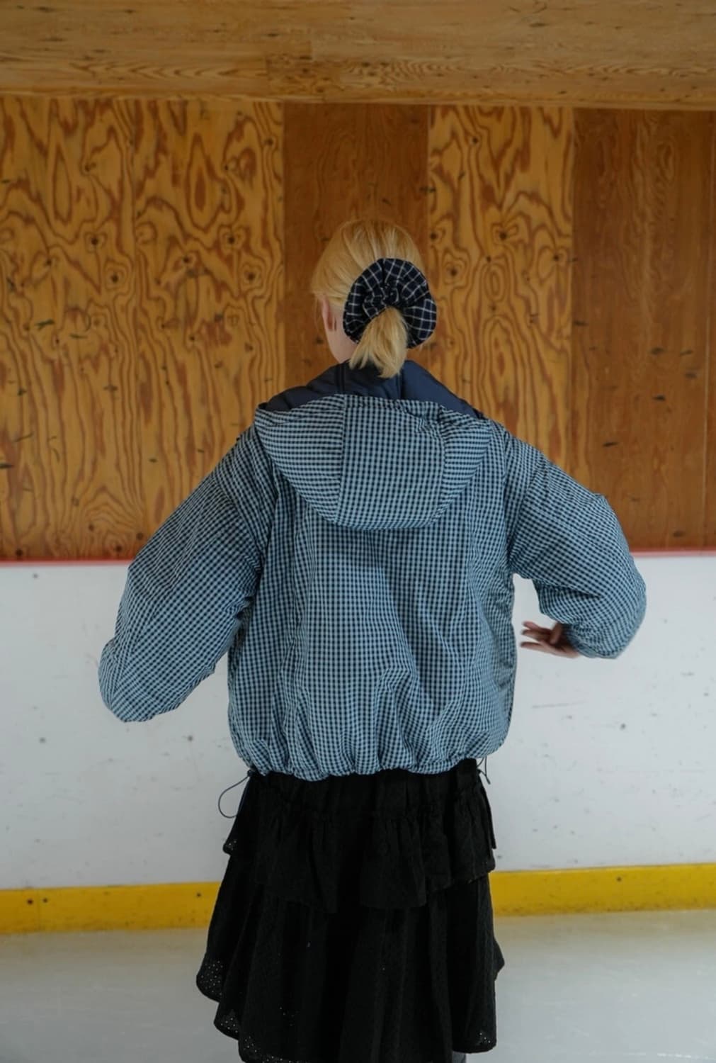 24FW 예디아카이브 리버시블 후드 패딩(navy) 상품이미지5