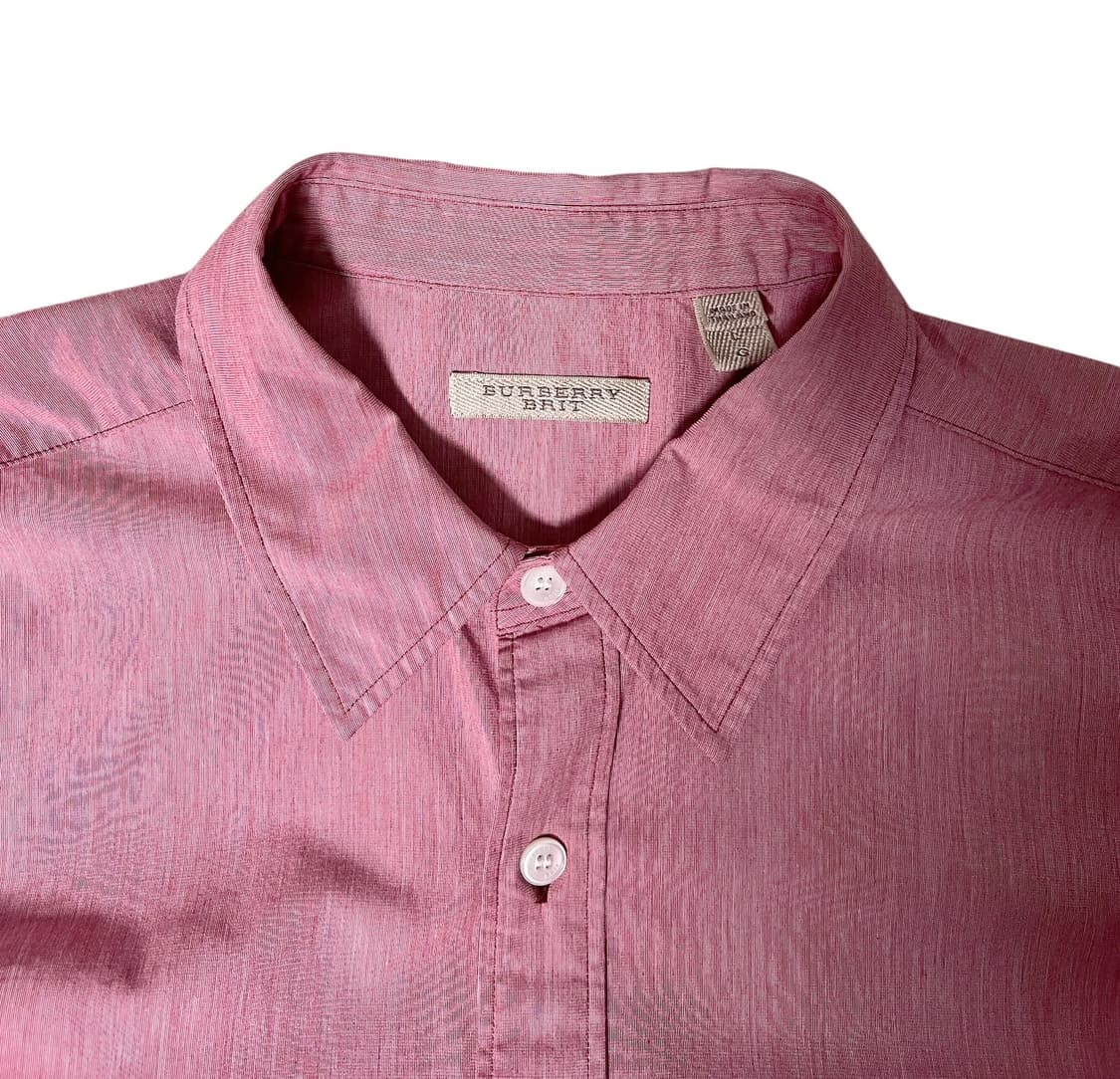 버버리 브릿 핑크 남방 셔츠L 상품이미지4