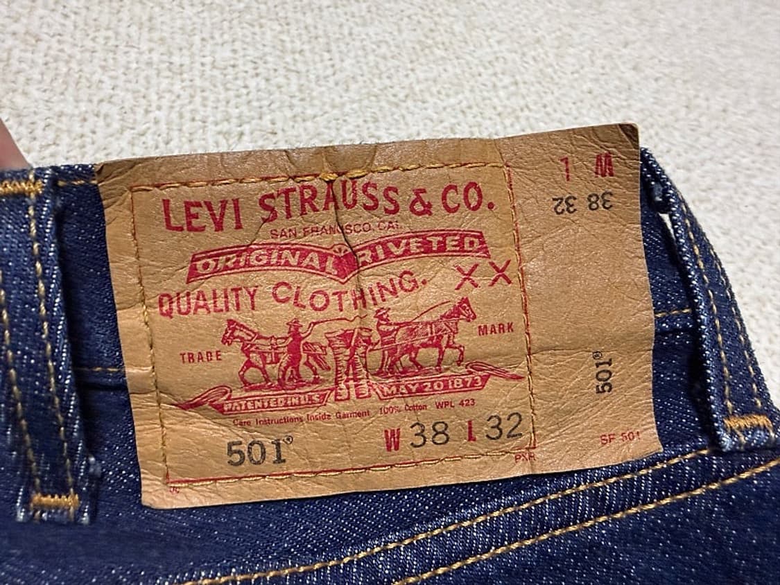 리바이스 501 청바지 남성용 38인치 상품이미지5
