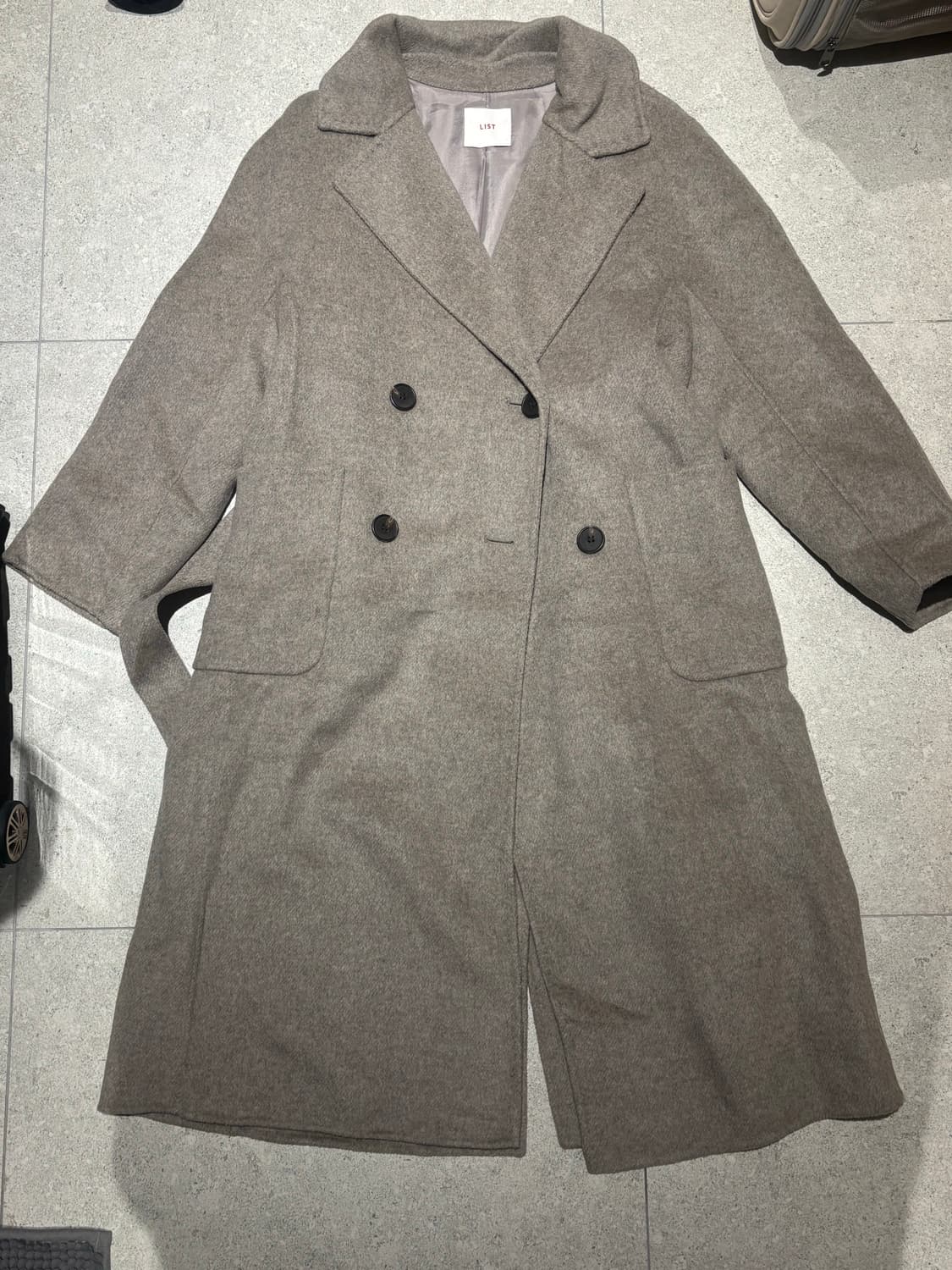 LIST 리스트 벨티드 캐스미어 코트 상품이미지2