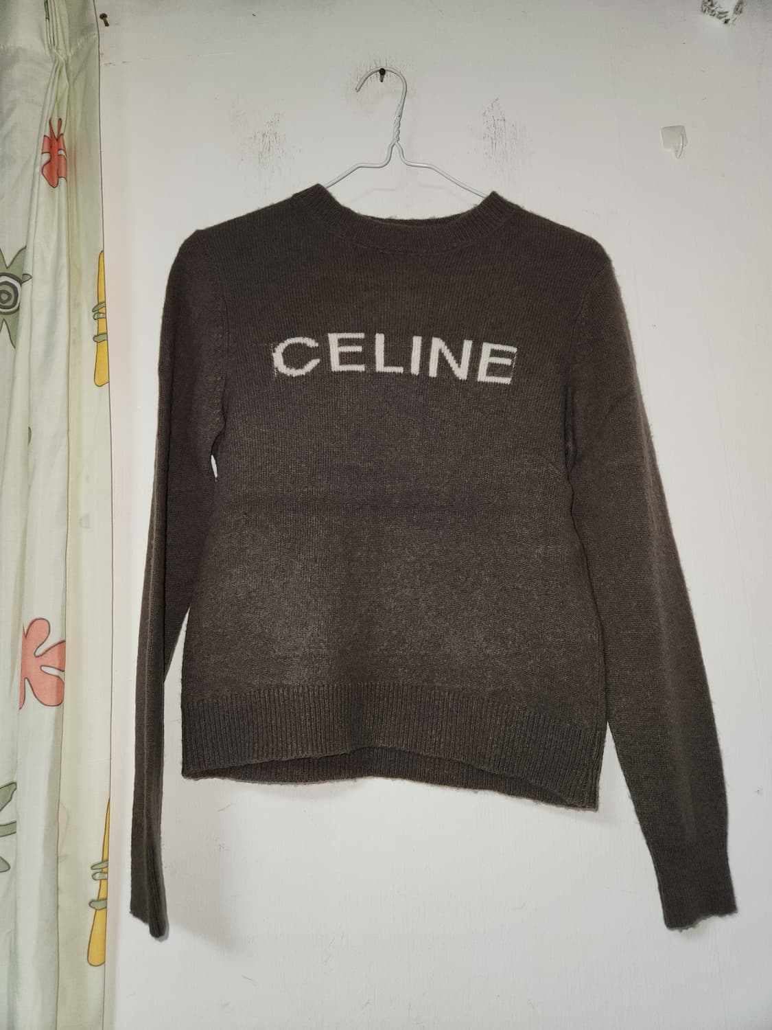 얇은 니트 브라운 컬러 S 상품이미지1