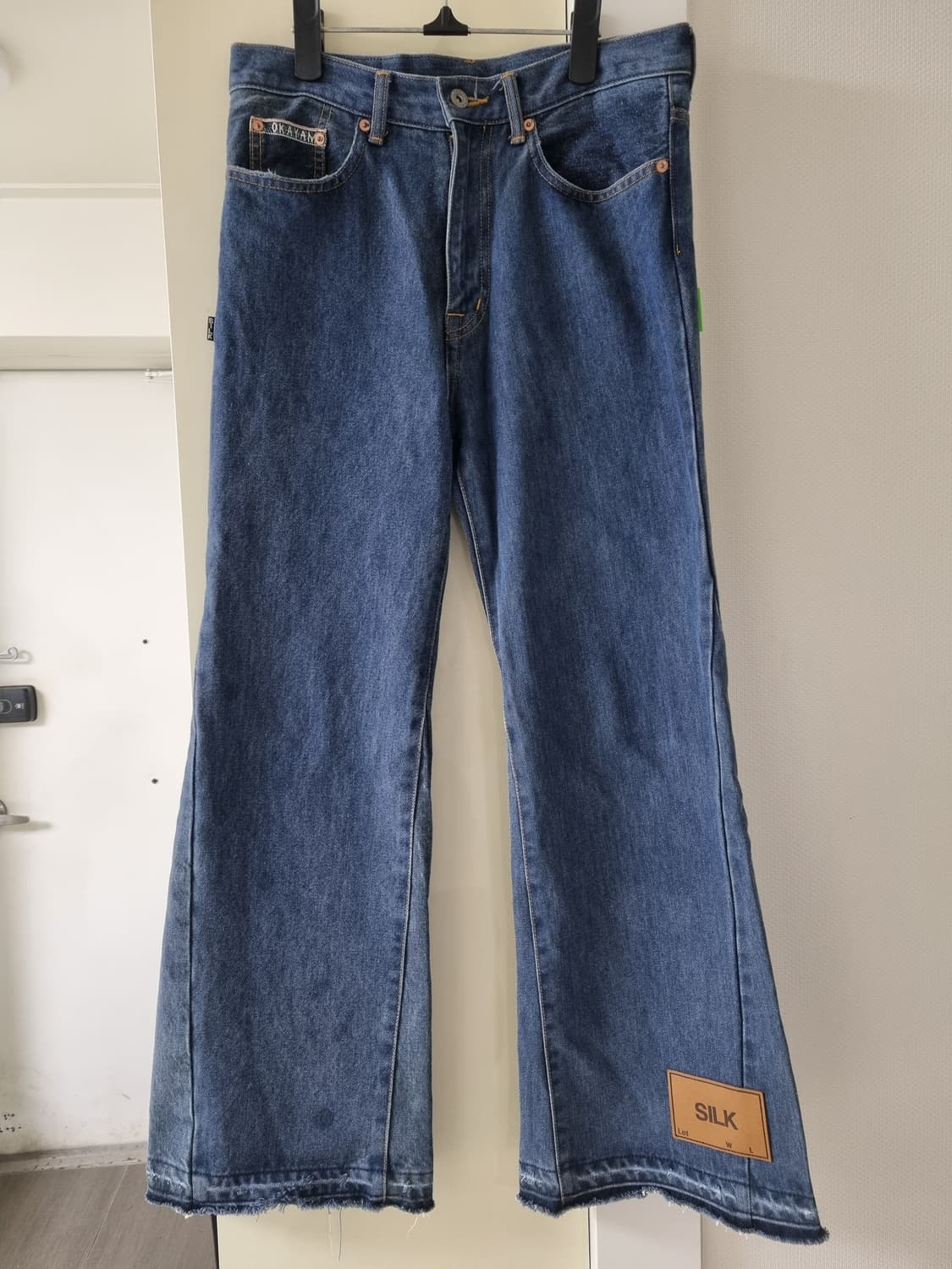 더블렛 업싸이클 오리지널 패치워크 부츠컷 데님 상품이미지6