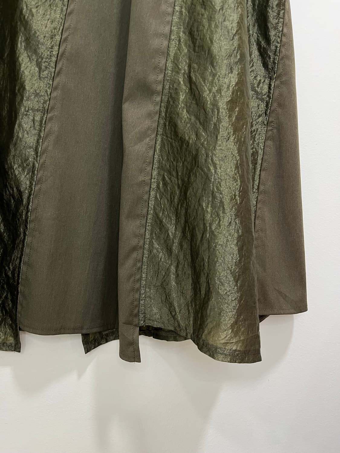 일본 빈티지 패치워크 언발 레이어드 롱 스커트 상품이미지4