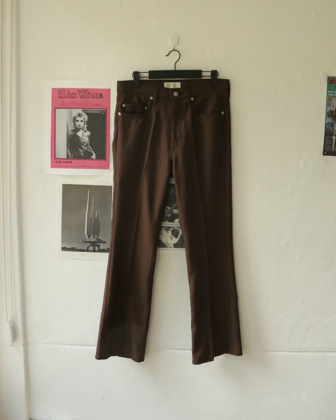 지에다 브라운 플레어 트라우저  상품이미지1