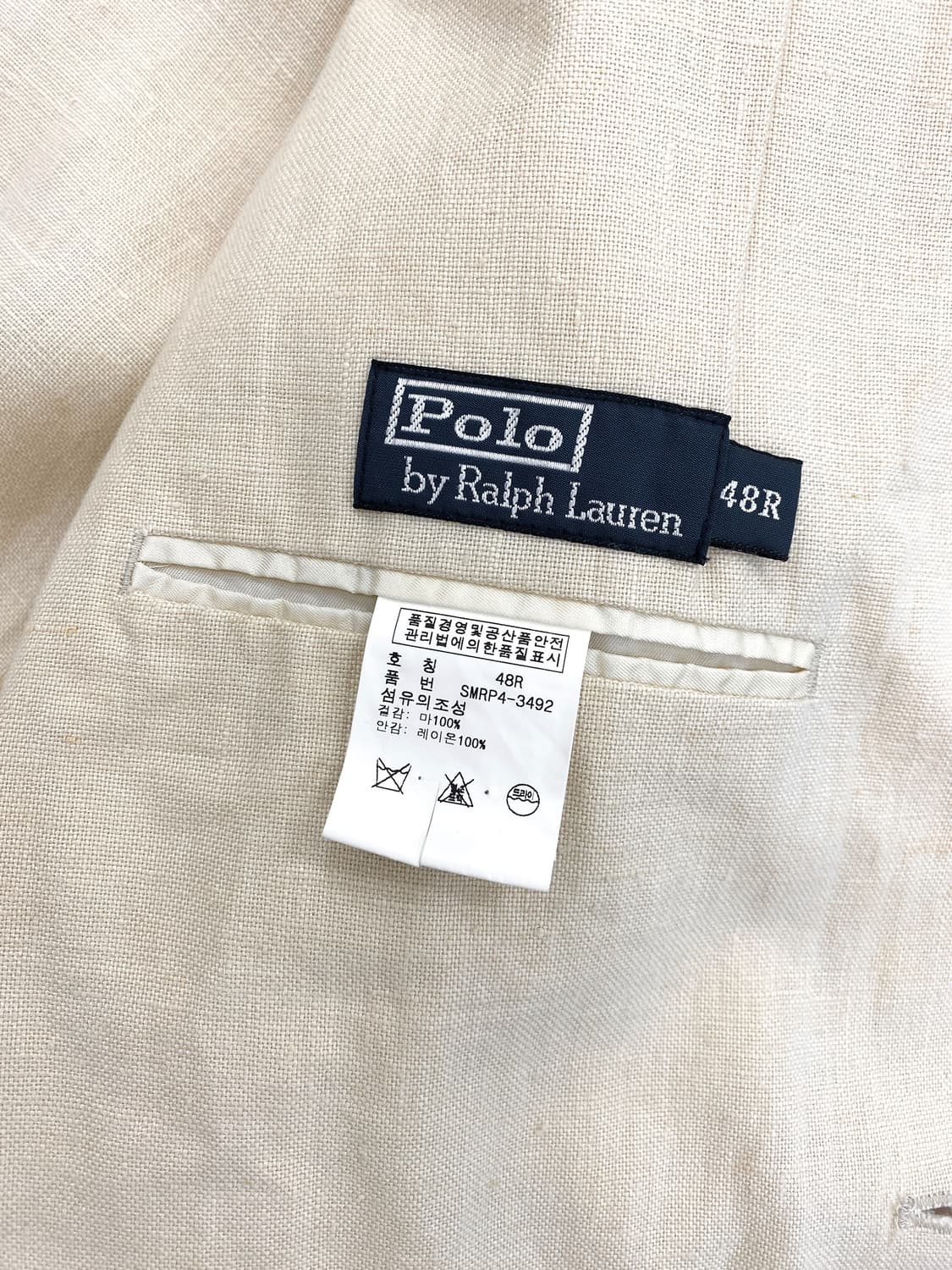 90-00's 폴로 랄프로렌 린넨 자켓 상품이미지9