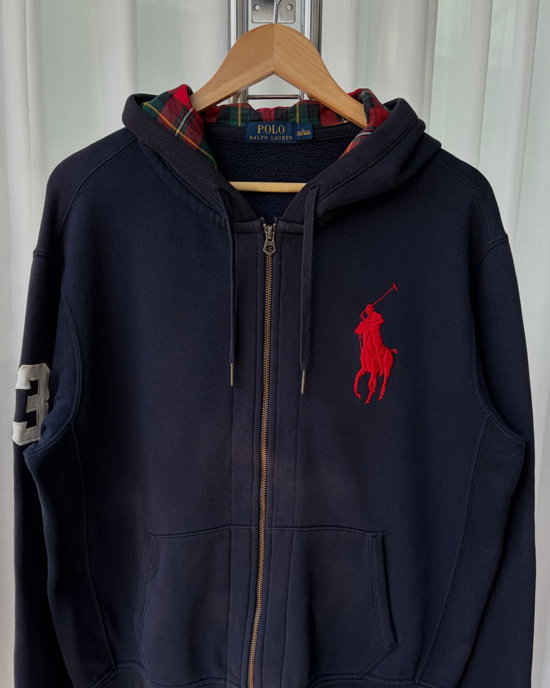 [L]폴로 랄프로렌 빅포니 치프키프 기모 후드 집업 navy 상품이미지4