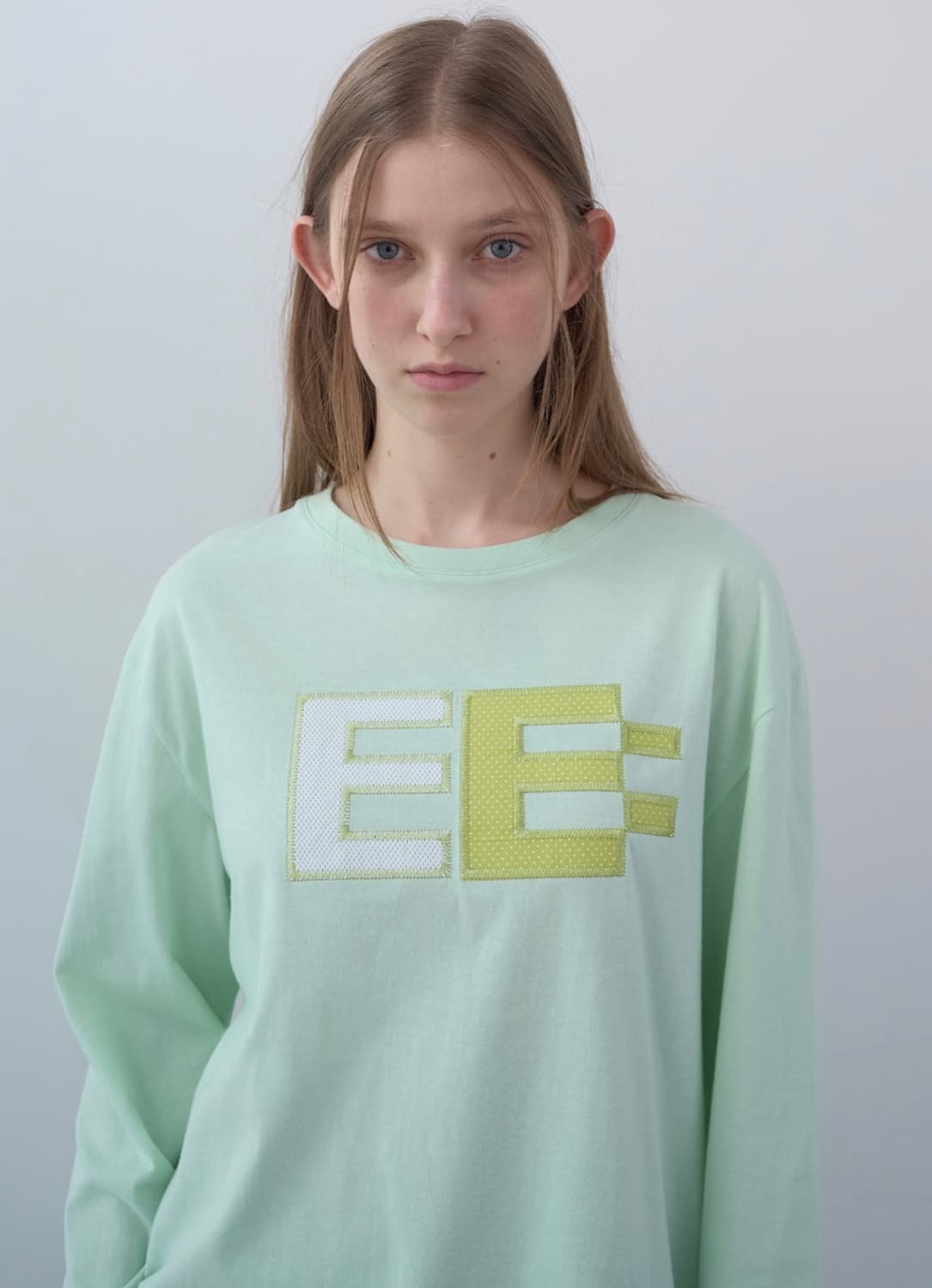 새상품)엔조블루스 픽셀 로고 박시 LST (Mint) 민트 상품이미지4