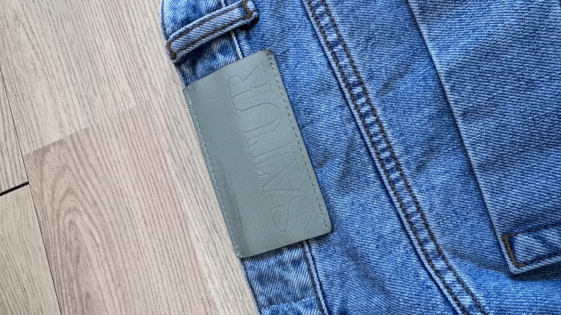 satur 와이드 핀턱 데님 상품이미지3