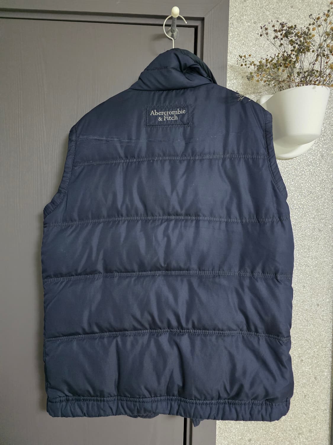 아베크롬비 남성 패딩 조끼 M 네이비 상품이미지4