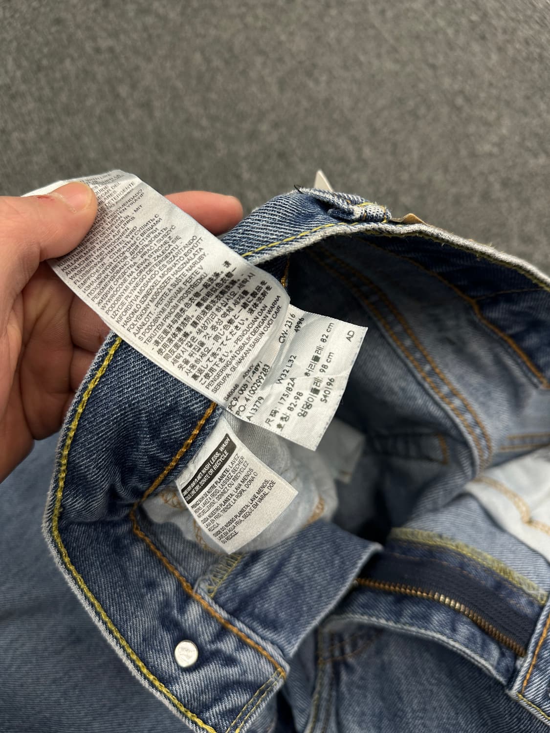 32) 리바이스 517 부츠컷 데님팬츠 연청 상품이미지9