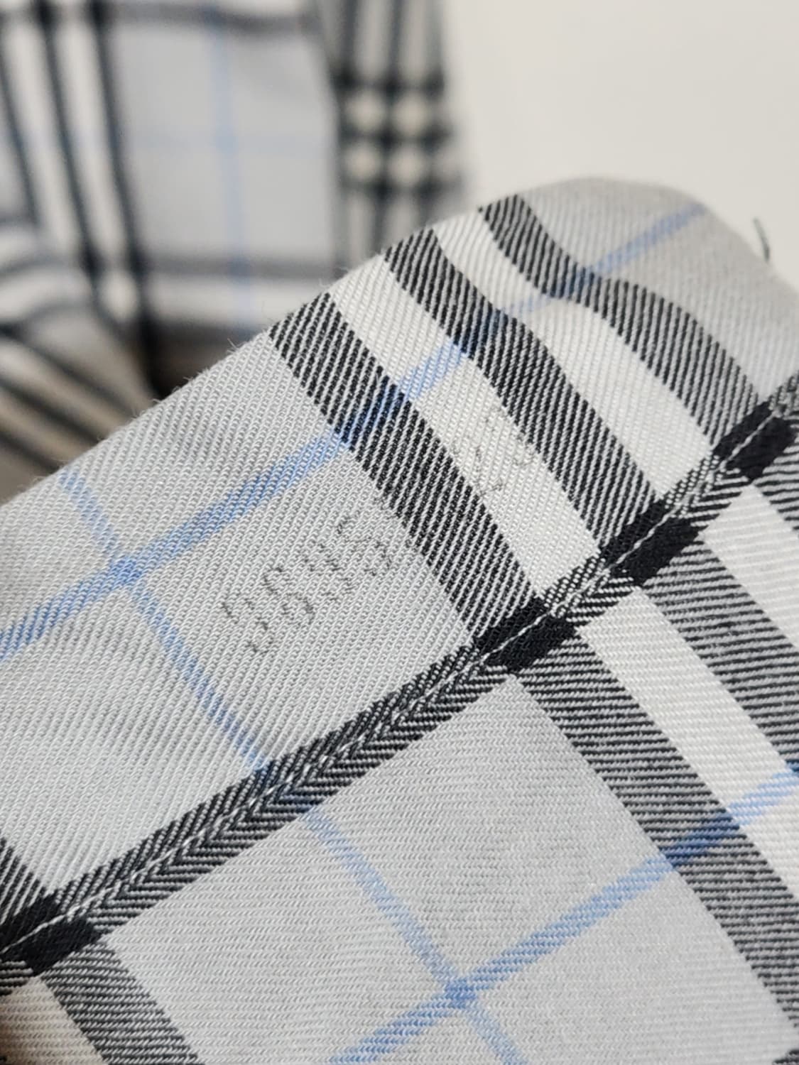 (L) 버버리 남방 체크 셔츠 포켓 캐주얼 매장판  상품이미지6