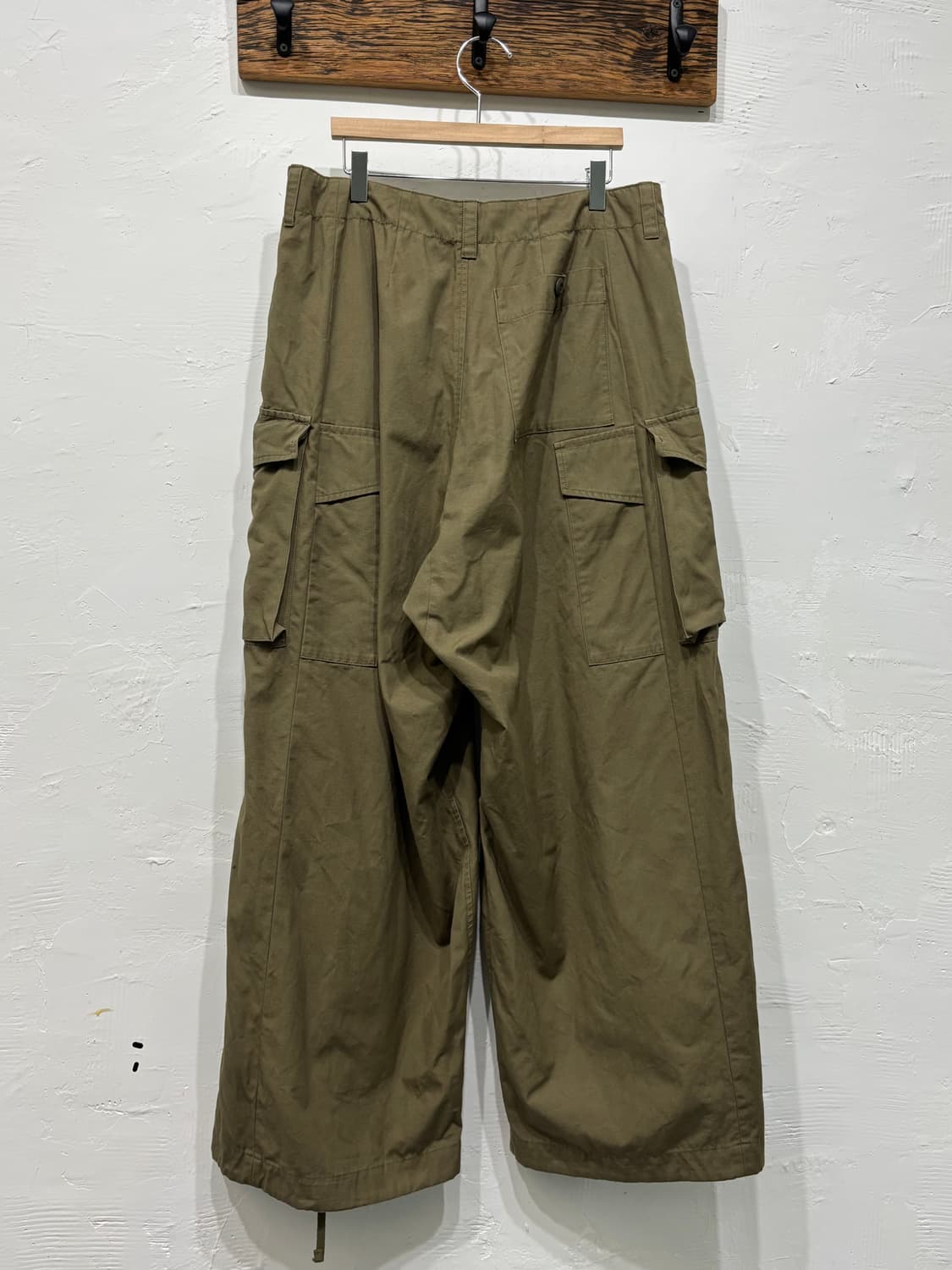 77circa 나나서카 카키 카고 와이드 팬츠 상품이미지3