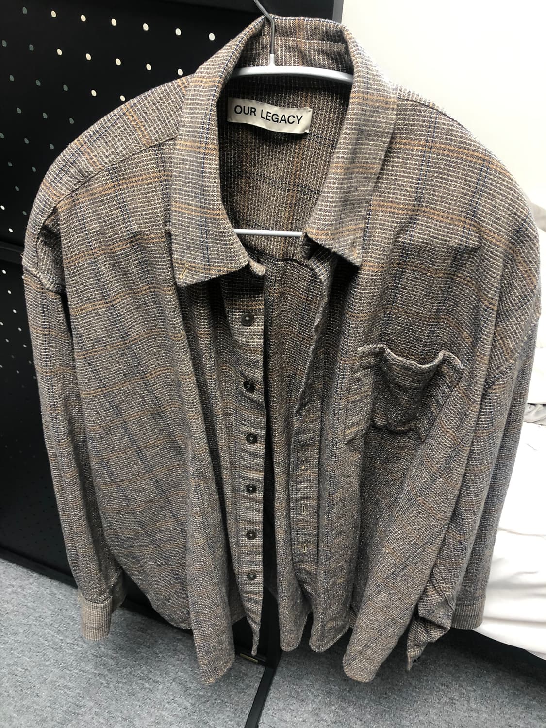 아워레가시 보로우드 BD셔츠 아날로그 디소넌스 체크 상품이미지2