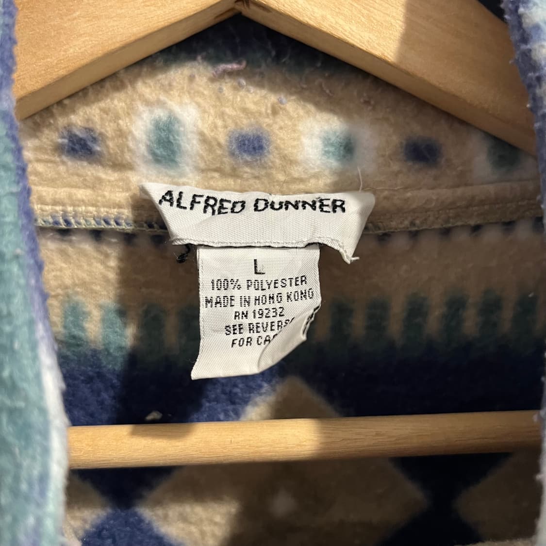 빈티지 패턴 울 집업 자켓 상품이미지4