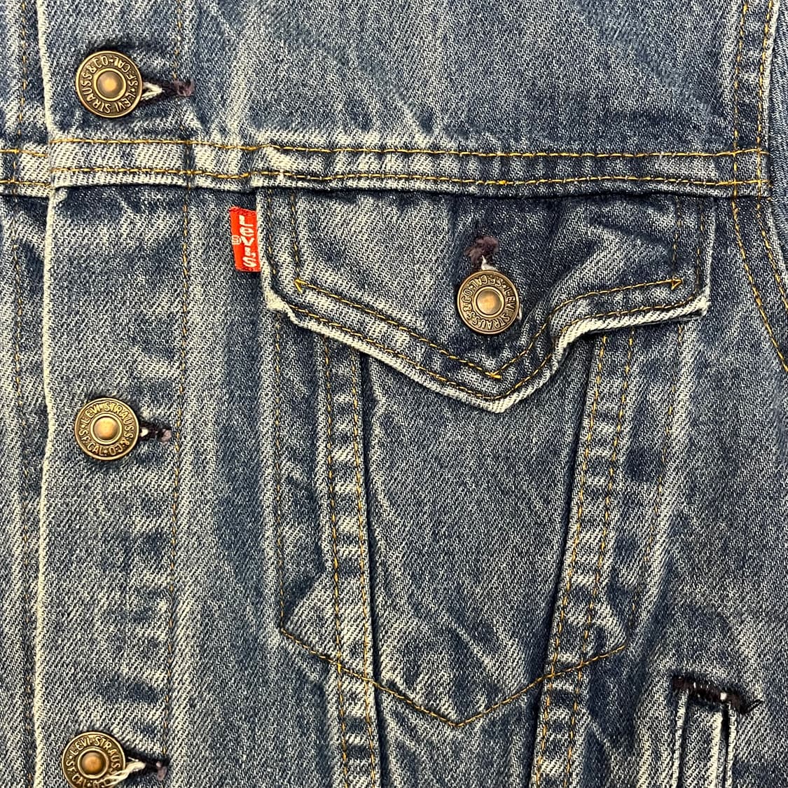 레어 90s 빈티지 USA 리바이스 데님자켓 청자켓 상품이미지4