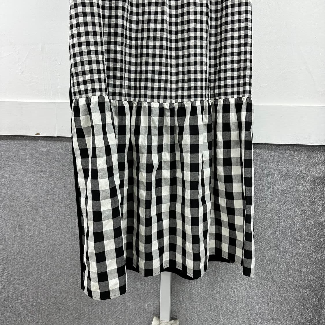 Lucky Marche 럭키 마르쉐 블랙 체크 롱원피스 s200 상품이미지8