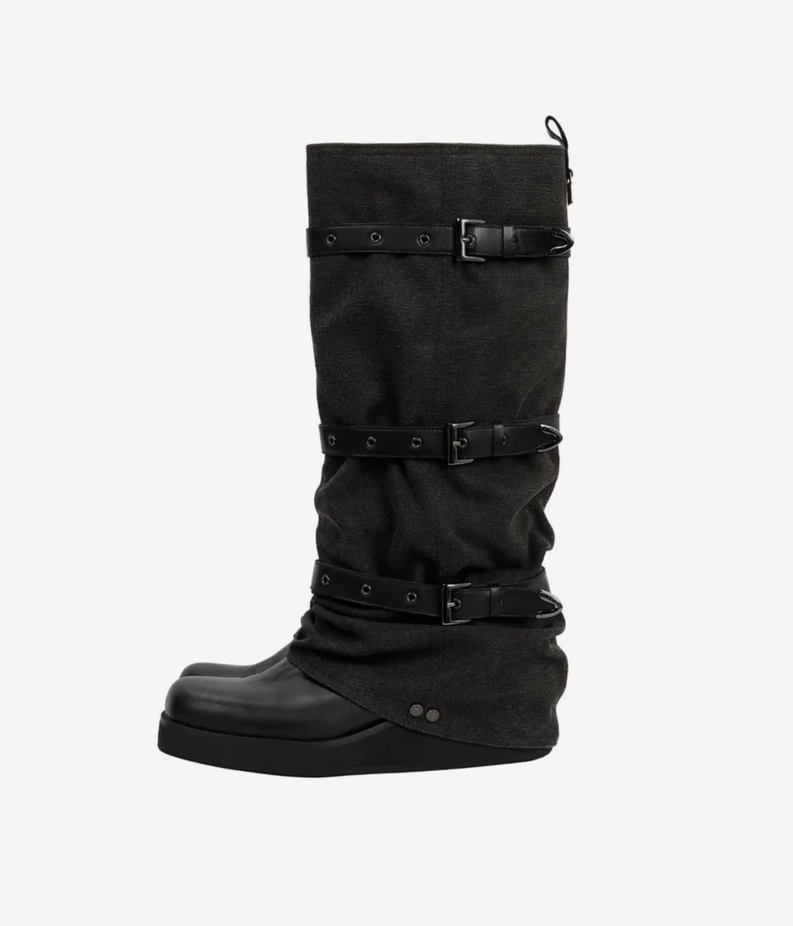 트리밍버드 Bold Wrinkled Belted Long Boots  상품이미지1