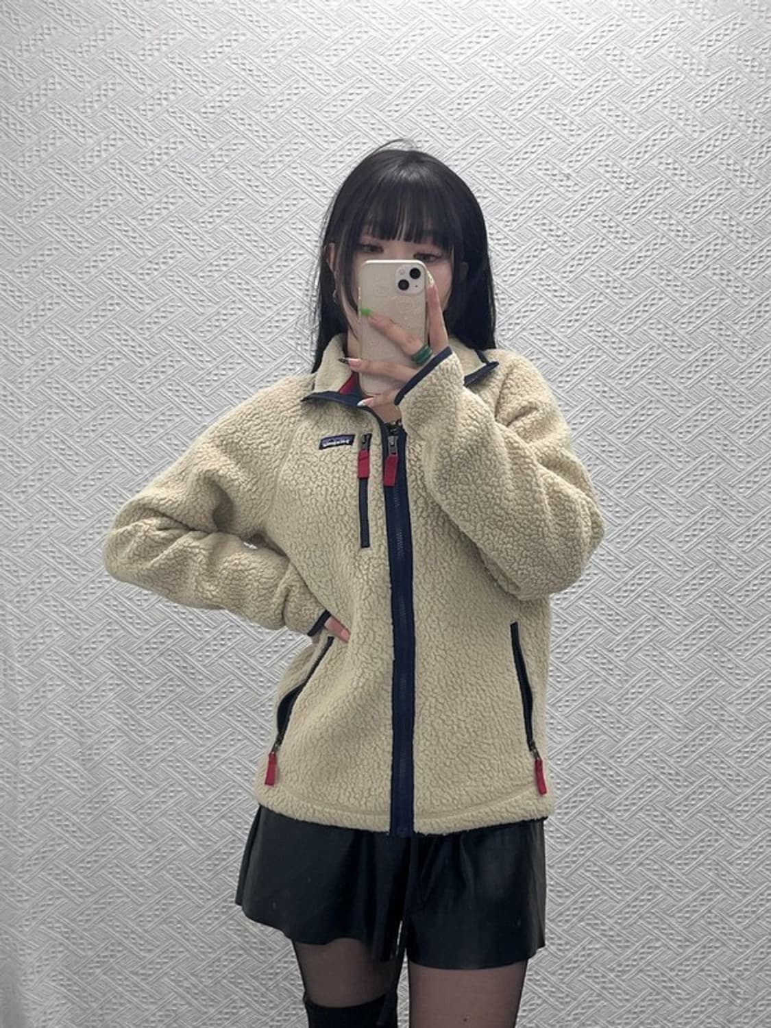 파타고니아 빈티지 레트로 파일 플리스 양털 자켓 M C09126 상품이미지1