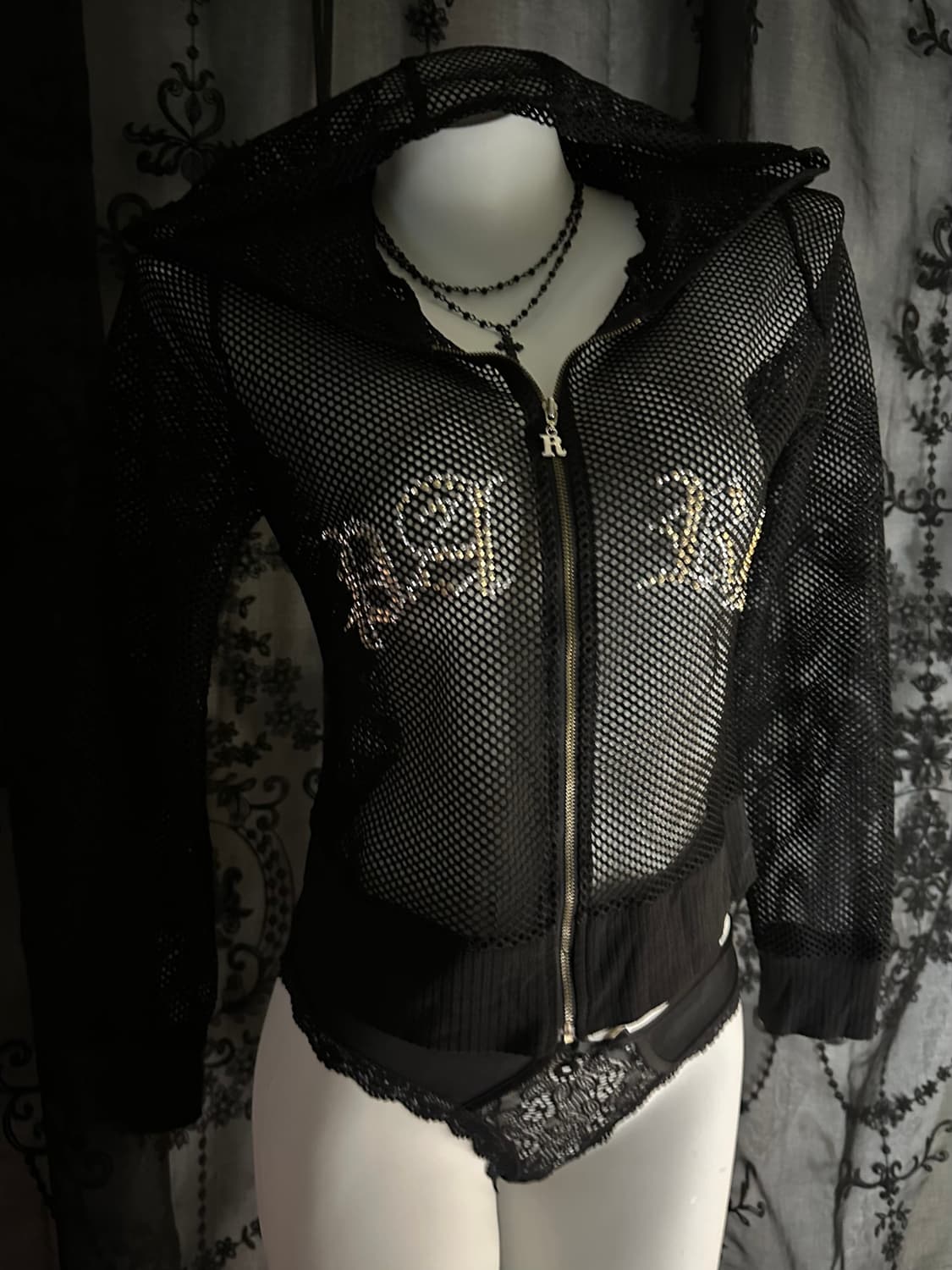 net hooded zip-up 상품이미지1