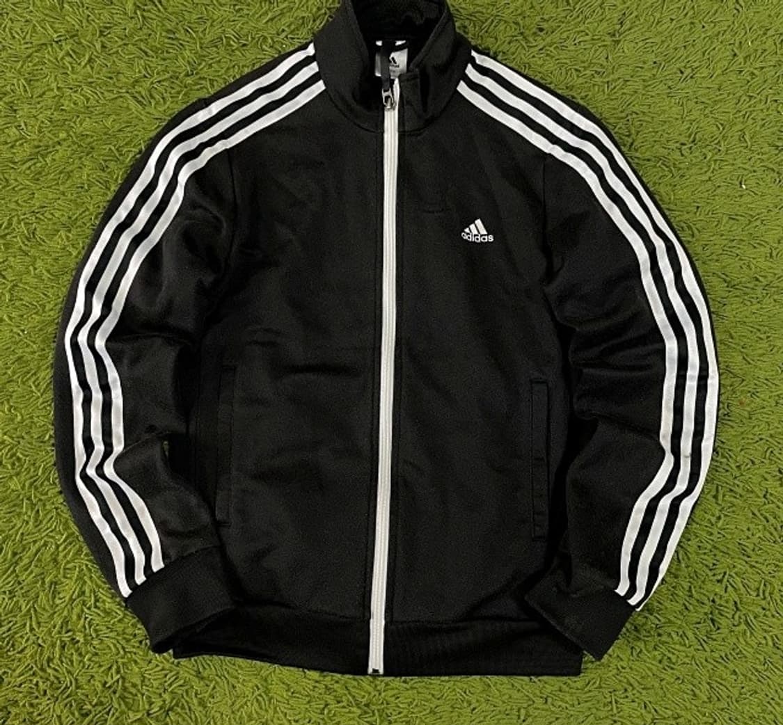 아디다스 블랙 검정 여자 트랙탑 져지집업 90/S 상품이미지1