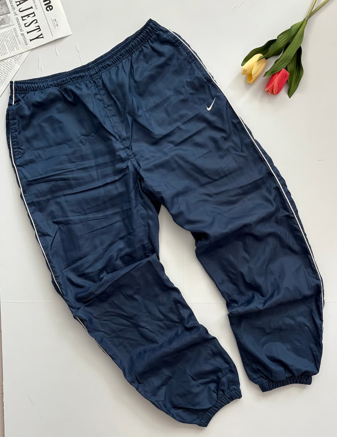 Nike 나이키 빈티지 와이드 사이드 팬츠 상품이미지1